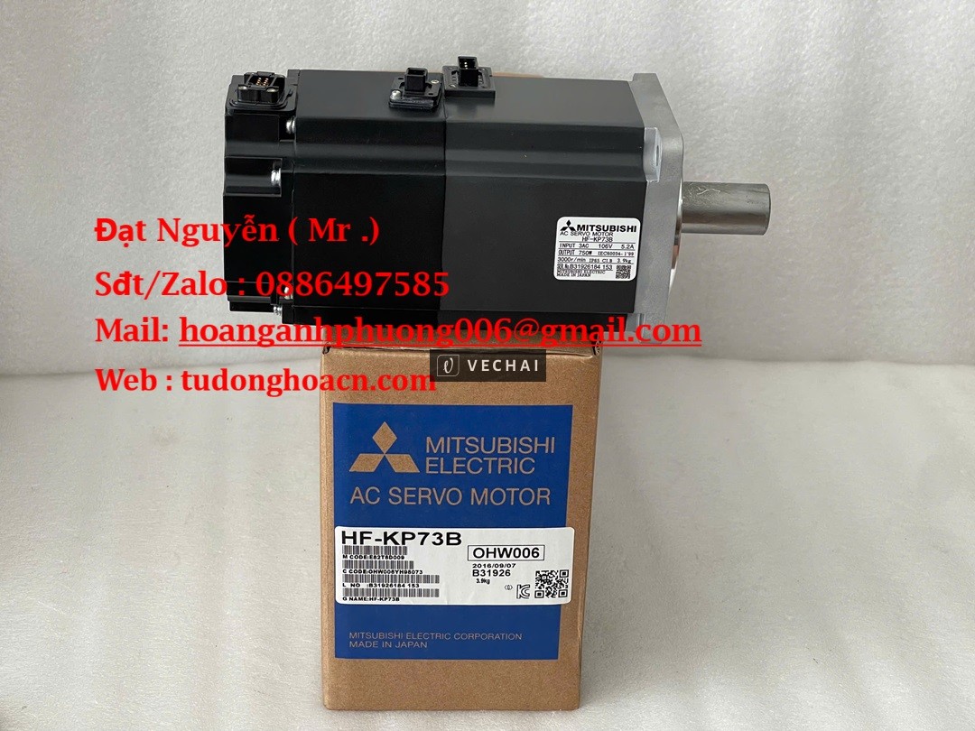 HF-KP73B Mitsubishi – Động cơ servo 750W, tốc độ cao, chính xác vượt trội