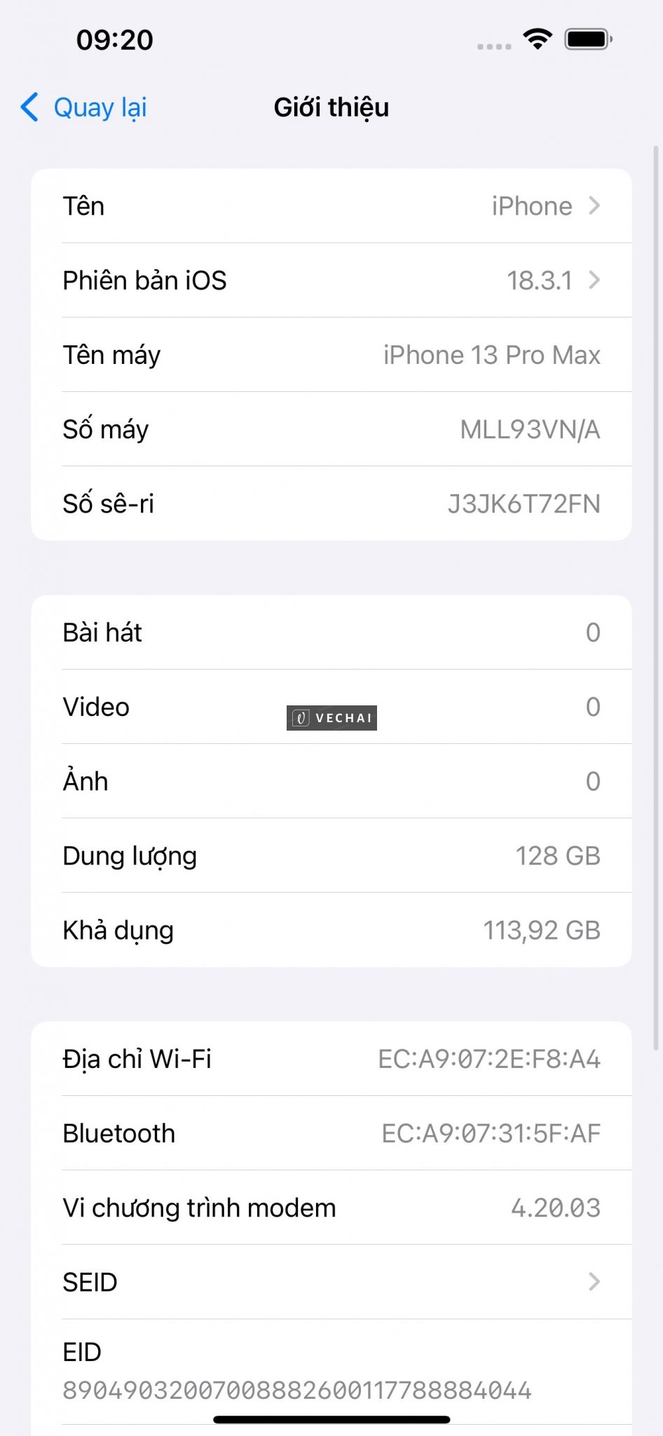 IPHONE 13 PRO MAX 128GB VN/A MUA TGDD – Bản chính hãng VN/A mua tgdd  – Lắp đc 2 sim tiện lợi. 1 sim