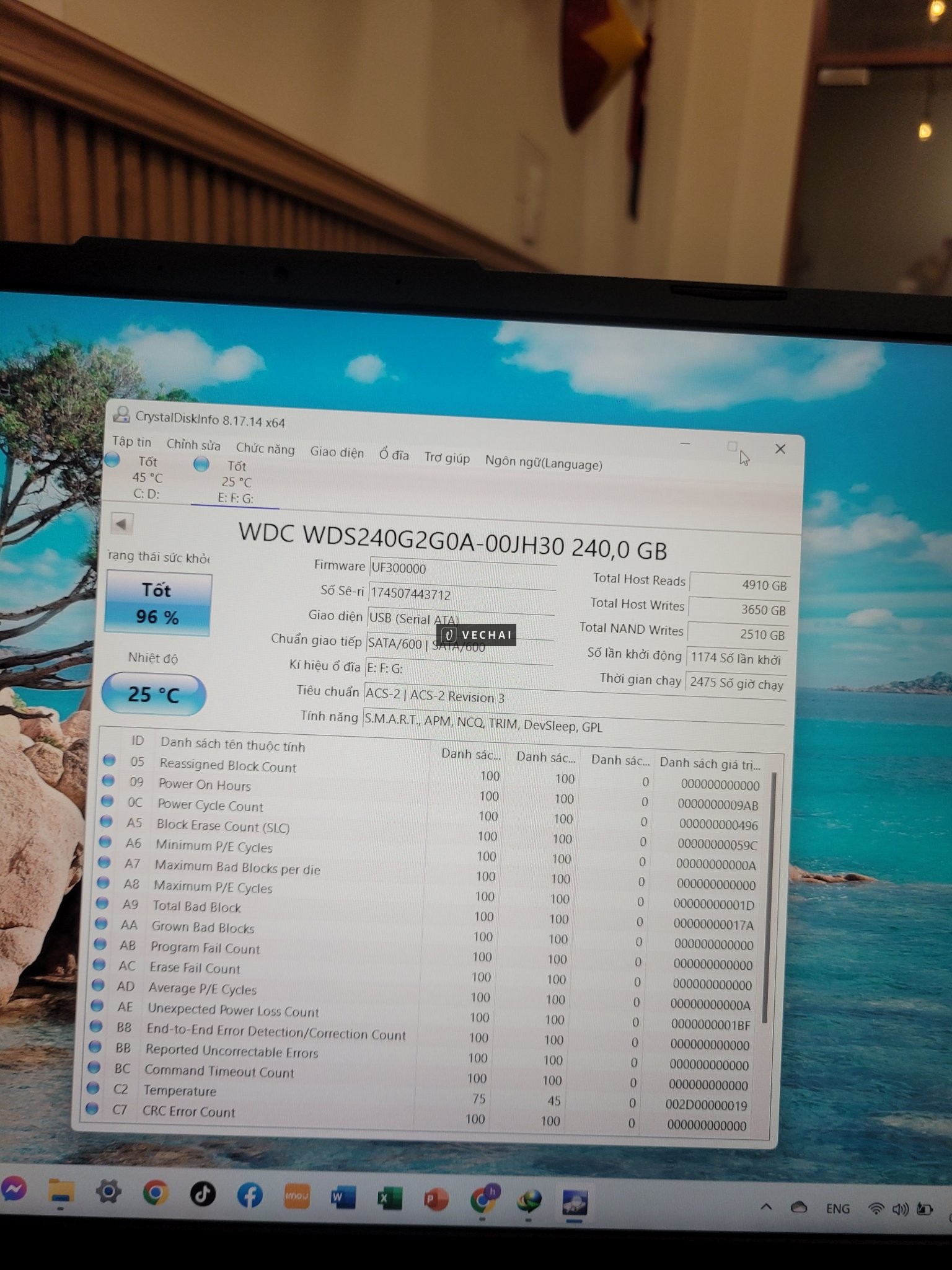 Thanh lý gấp 4 ổ ssd 240gb