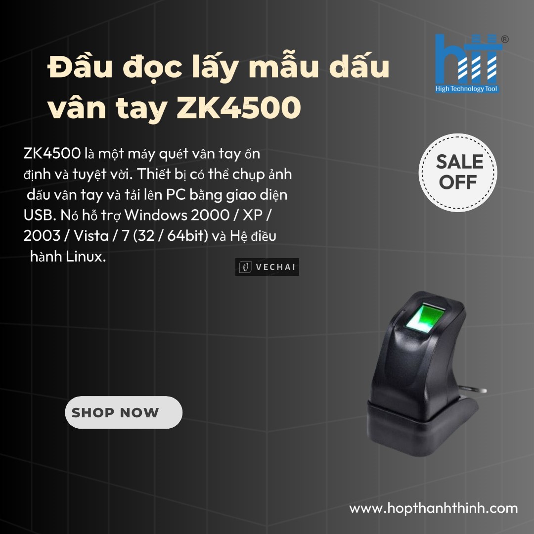 Đầu Đọc Lấy Mẫu Dấu Vân Tay ZK4500