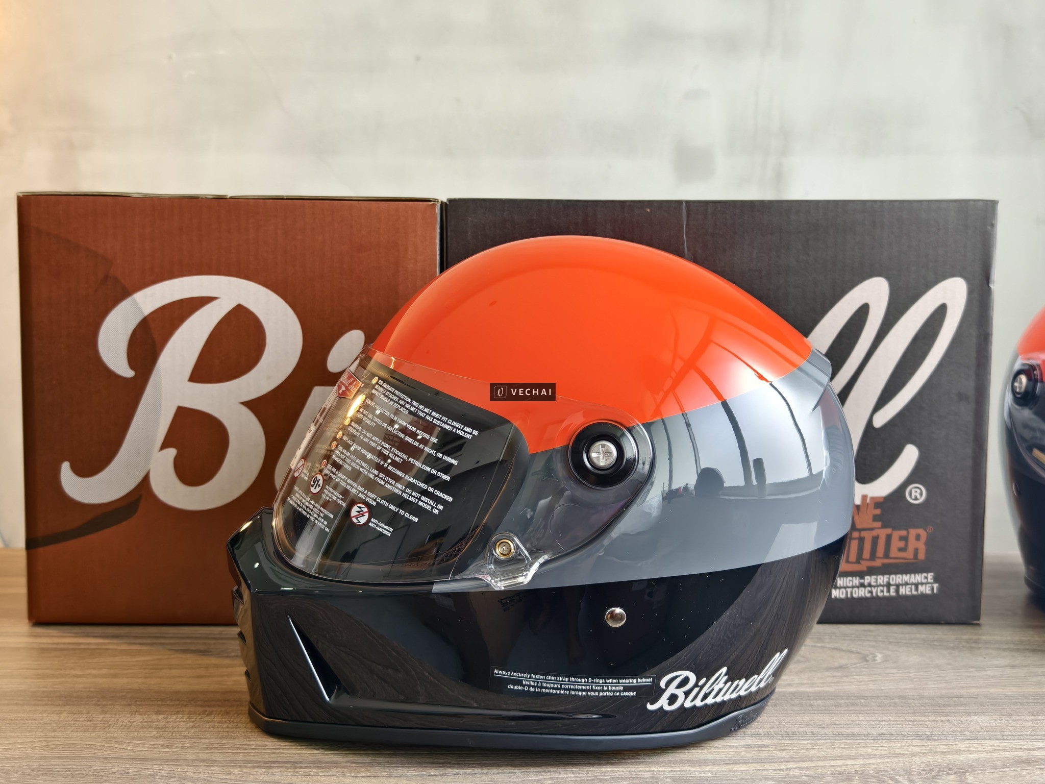 Thanh lý nón Biltwell Lane Splitter – Full Face Cổ Điển | New 100% Full Box