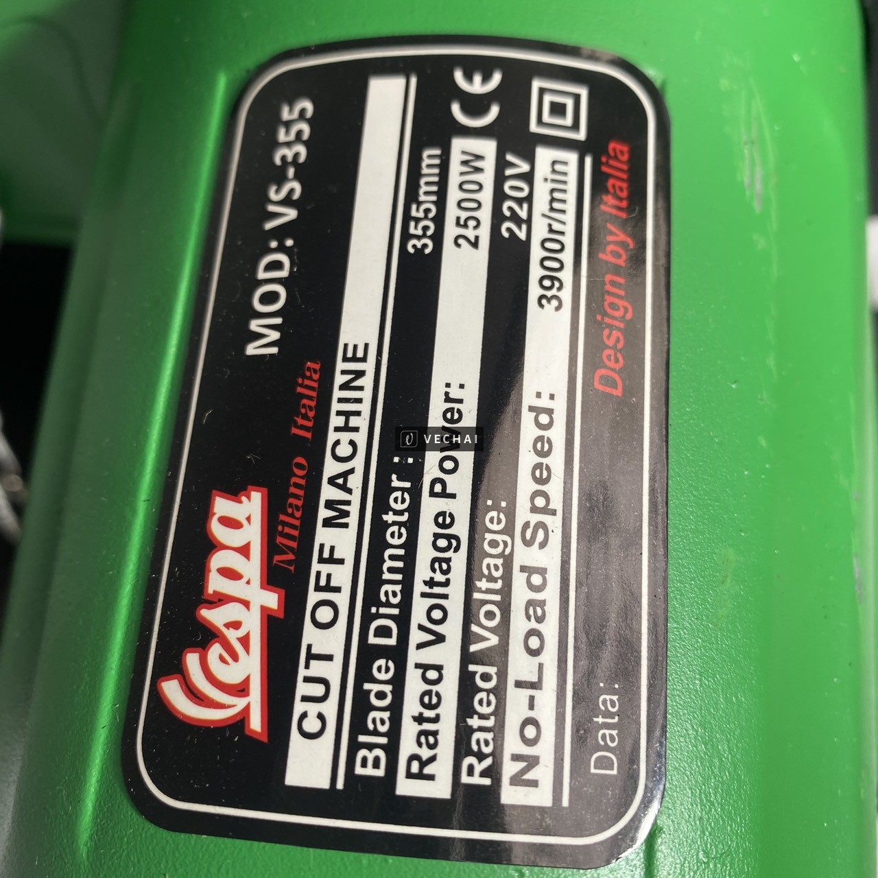 Máy cắt sắt bàn Vespa VS-355 – Công suất 2500W, Lưỡi 355mm