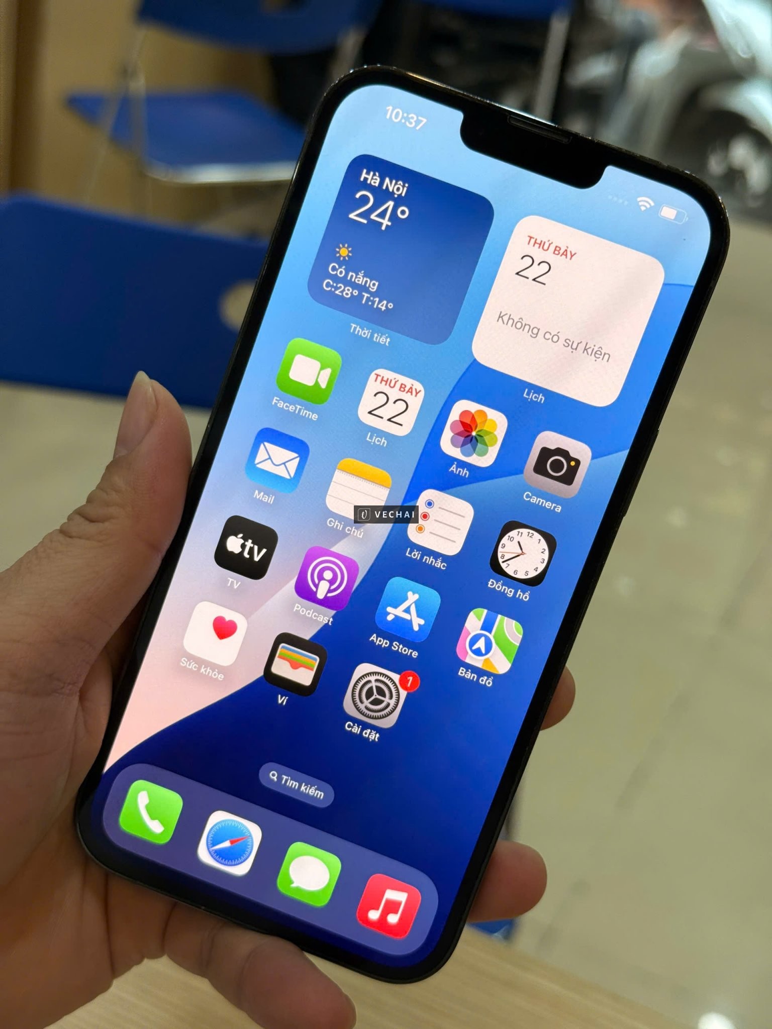 IPHONE 13 PRO MAX 128GB VN/A XANH NGỌC  – Bản chính hãng VN/A  – Tiện lợi lắp đc 2 sim (1sim vật lý