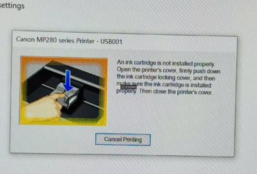 Máy in phun màu Canon MP 287 Thanh Lý – lâu ko dùng giờ cắm vào báo như ảnh – Thanh lý lại chỉ có 60