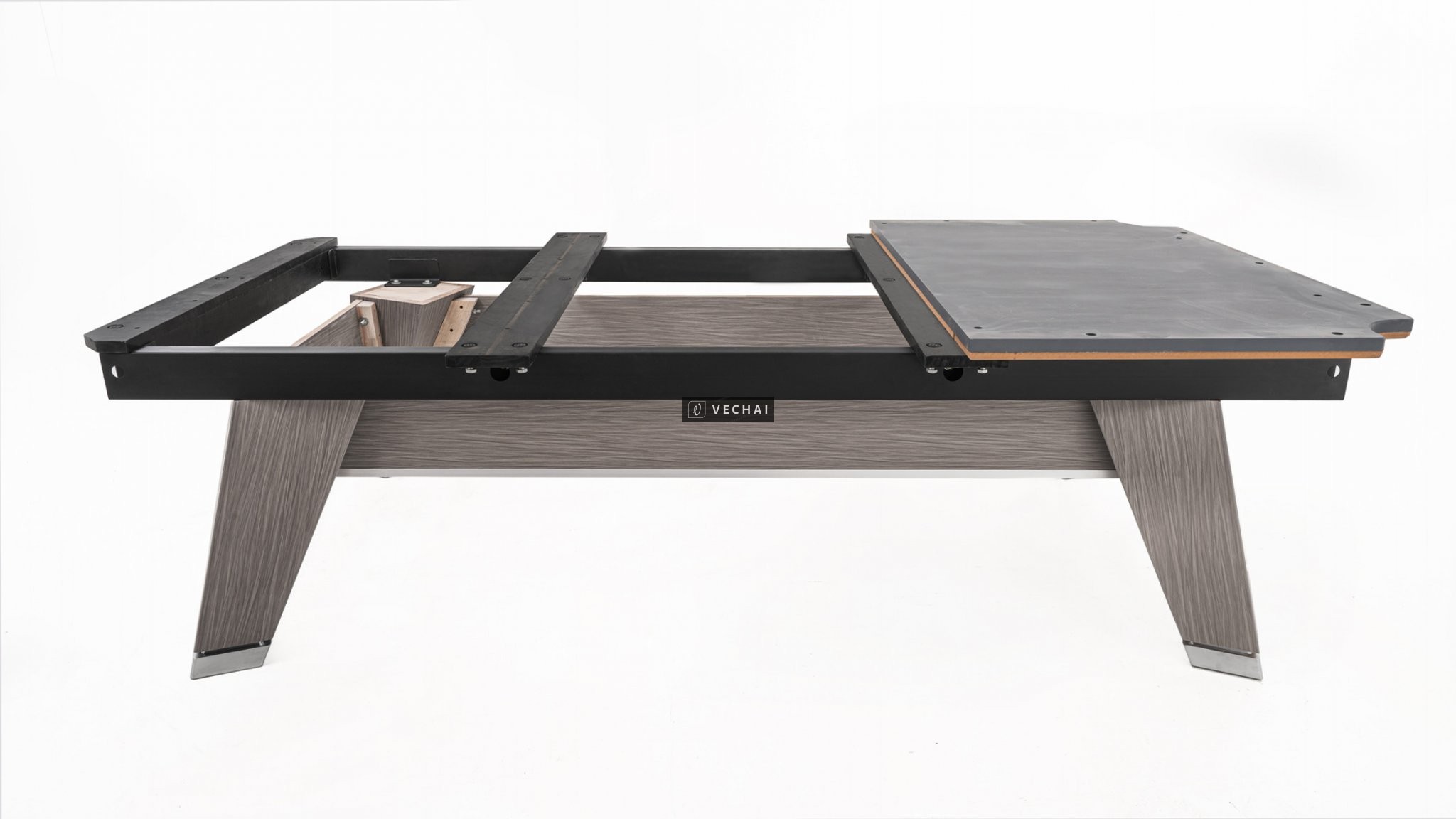 Bàn Bida Pool nhập Trung Ares (Xám)