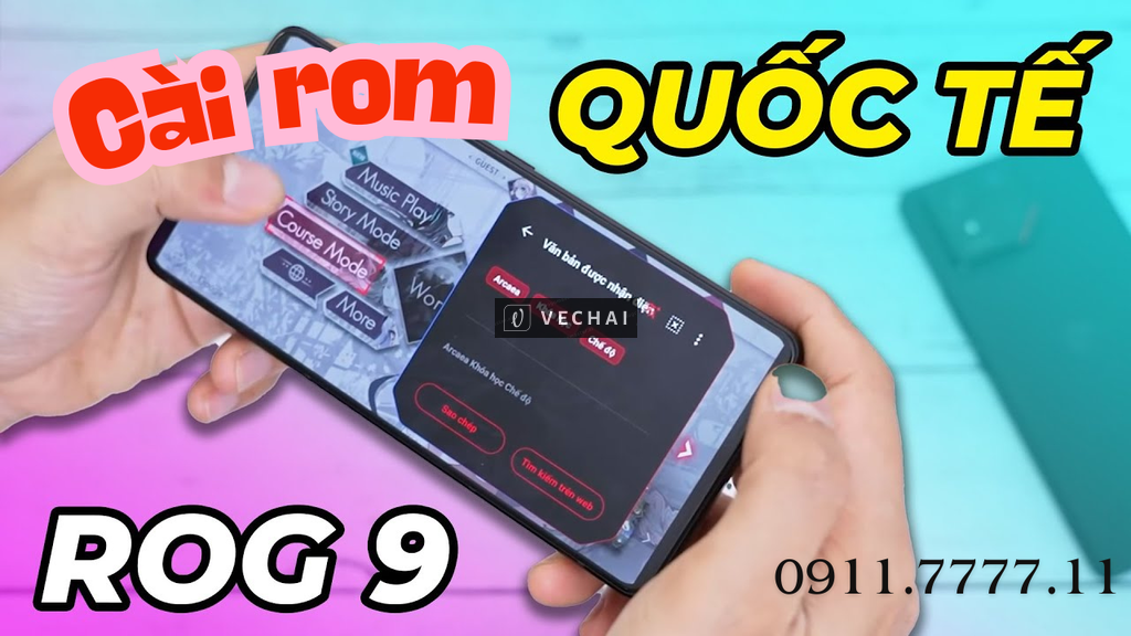 Bán Cài rom quốc tế full tiếng việt Asus ROG Phone 9 Pro / 8 Pro