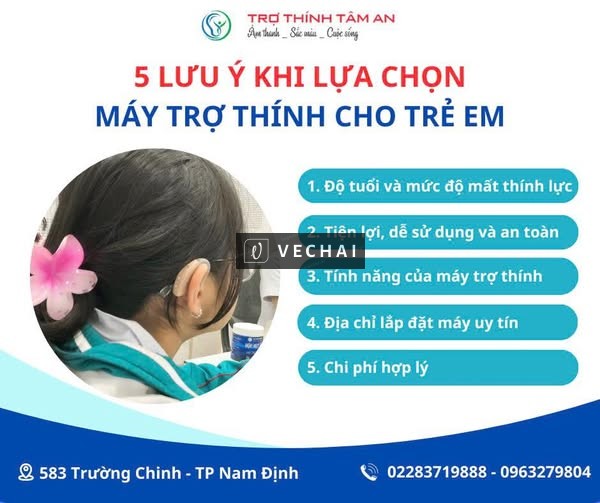 5 Lưu ý khi lựa chịn máy trợ thính cho trẻ em