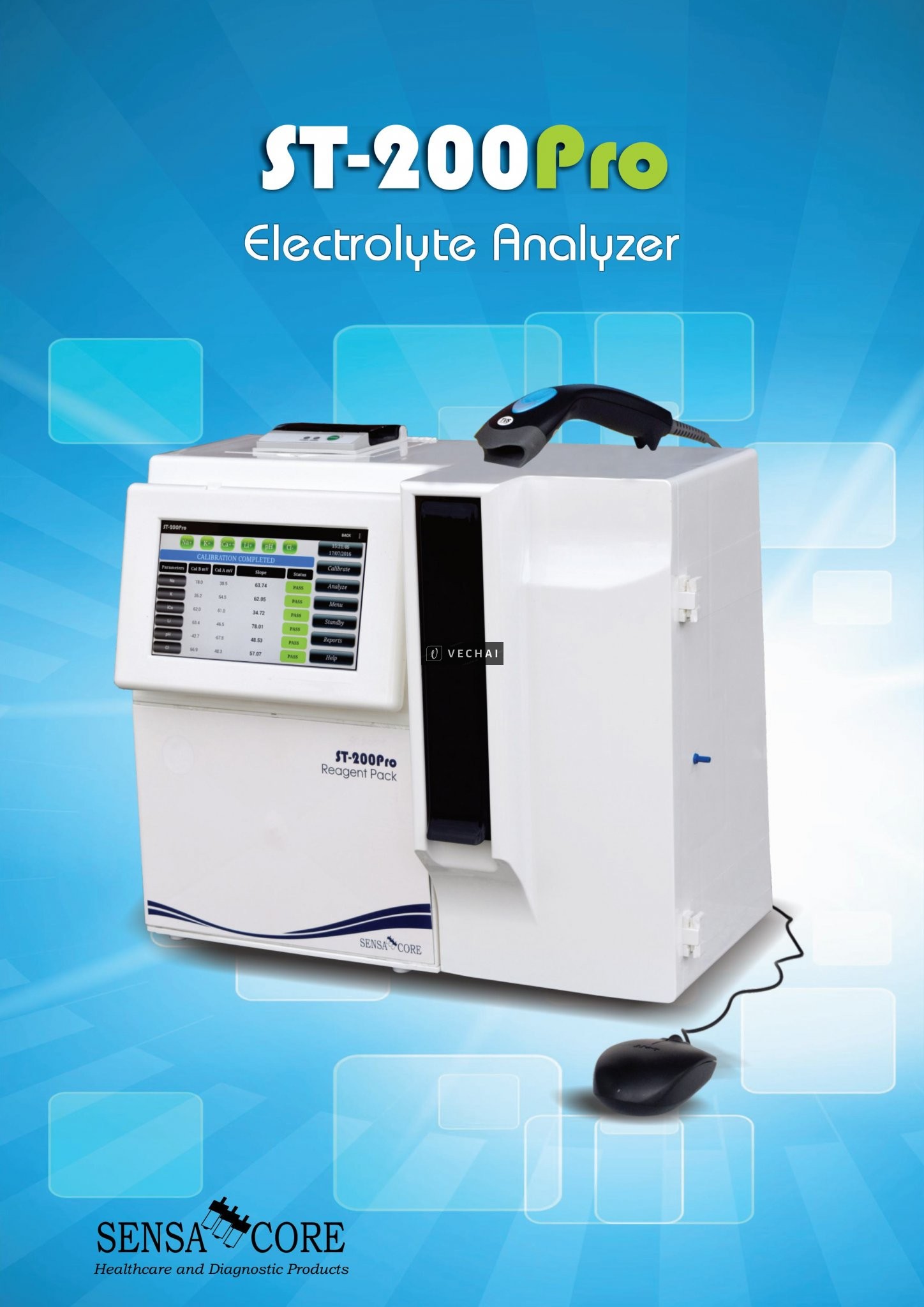 Máy phân tích điện giải 6 thông số SENSA CORE ST200 Pro