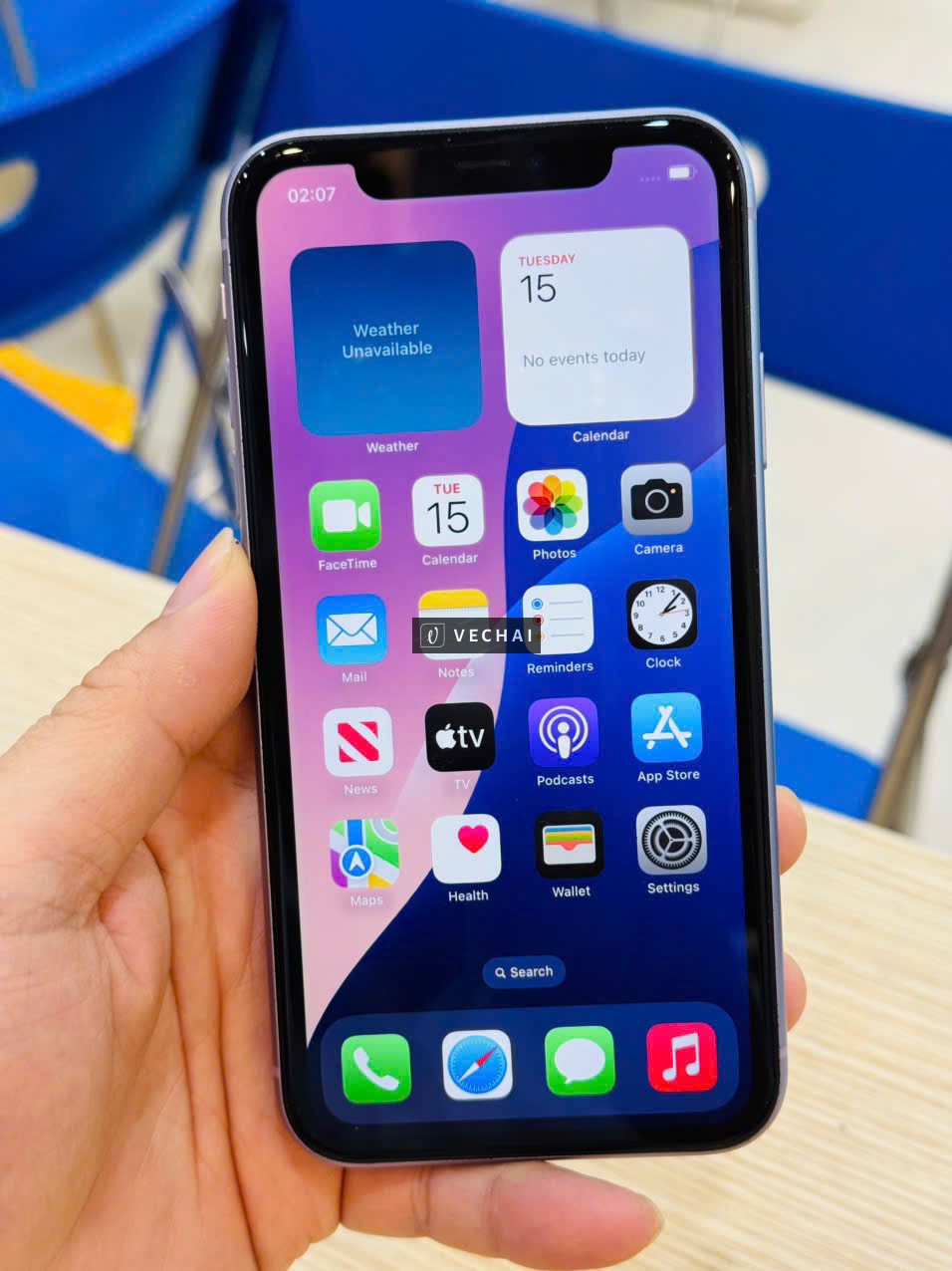 IPHONE 11 64GB TÍM QUỐC TẾ PIN 100% – Tiện lợi lắp đc 2 sim (1sim vật lý + 1 sim)   – Pin còn 100% v