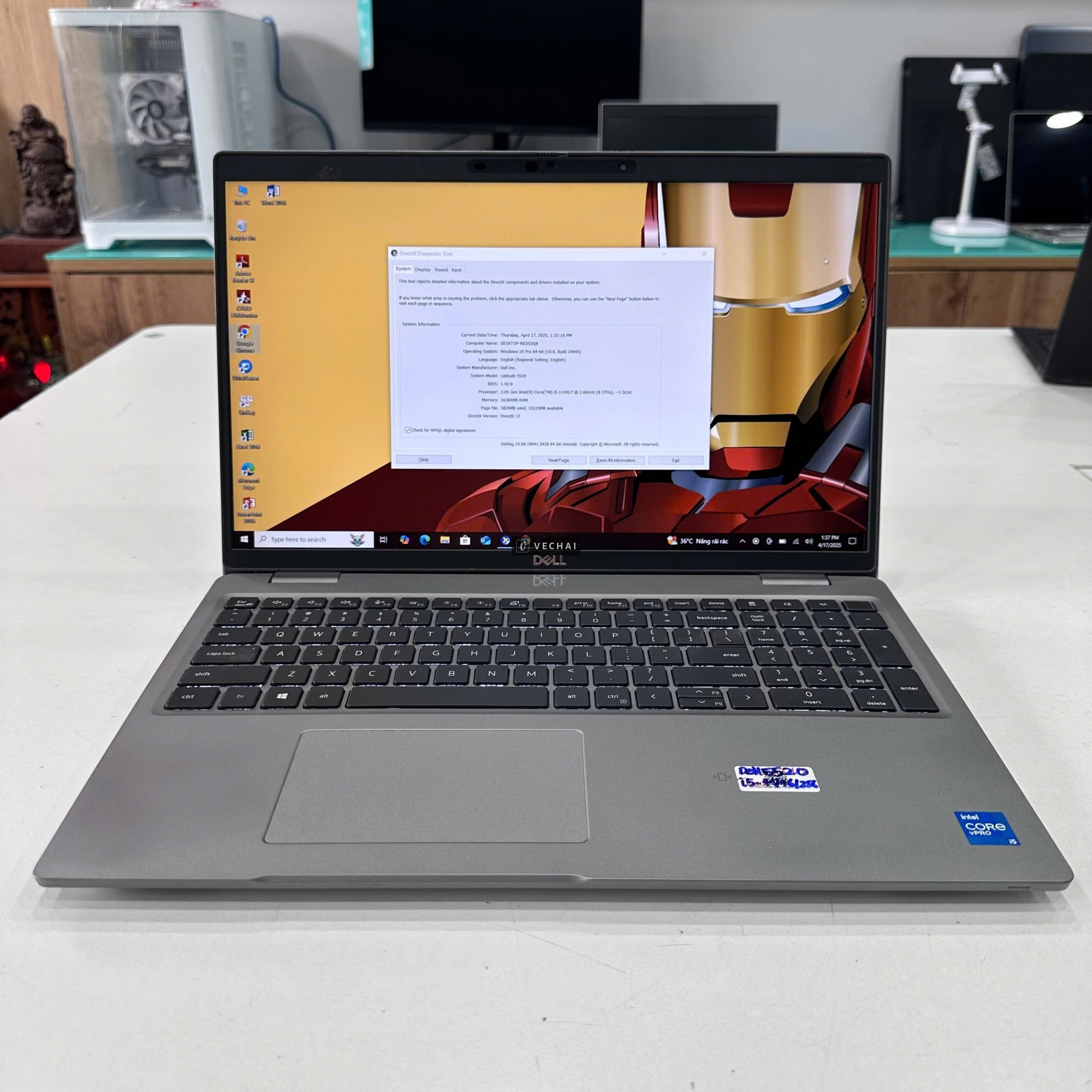 Laptop văn phòng Dell Latitude 5520 Core i5-1145G7 | Màn 15.6 inch FHD Touch
