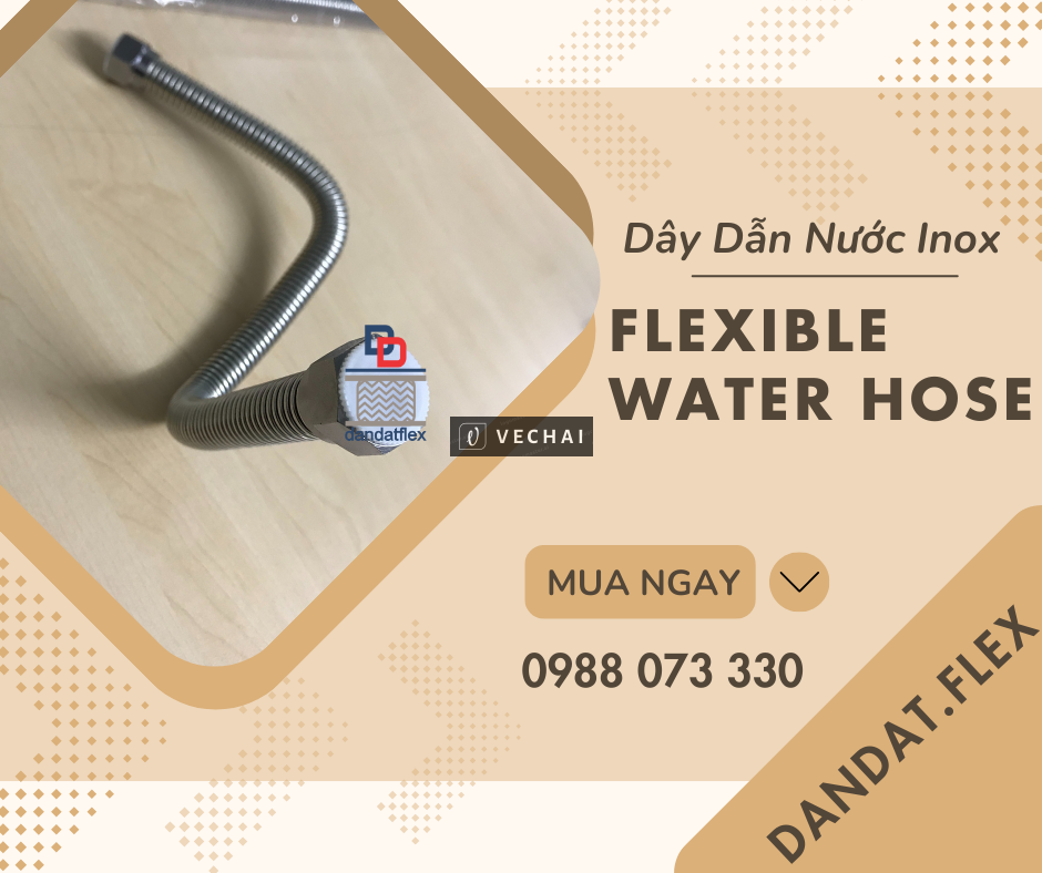 Dây Dẫn Nước/Flexible Water Hose/Dây Dẫn Nước Inox Chịu Nhiệt/Dây Cấp Nước Inox 304/Ống Dẫn Nước Mềm