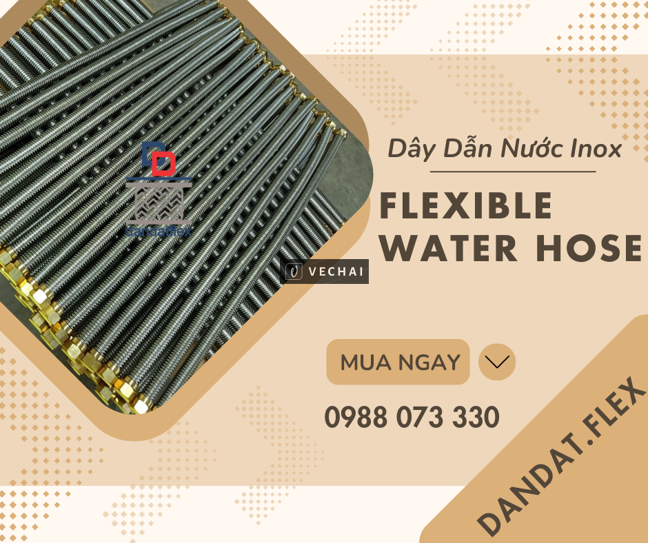 Dây Dẫn Nước/Flexible Water Hose/Dây Dẫn Nước Inox Chịu Nhiệt/Dây Cấp Nước Inox 304/Ống Dẫn Nước Mềm
