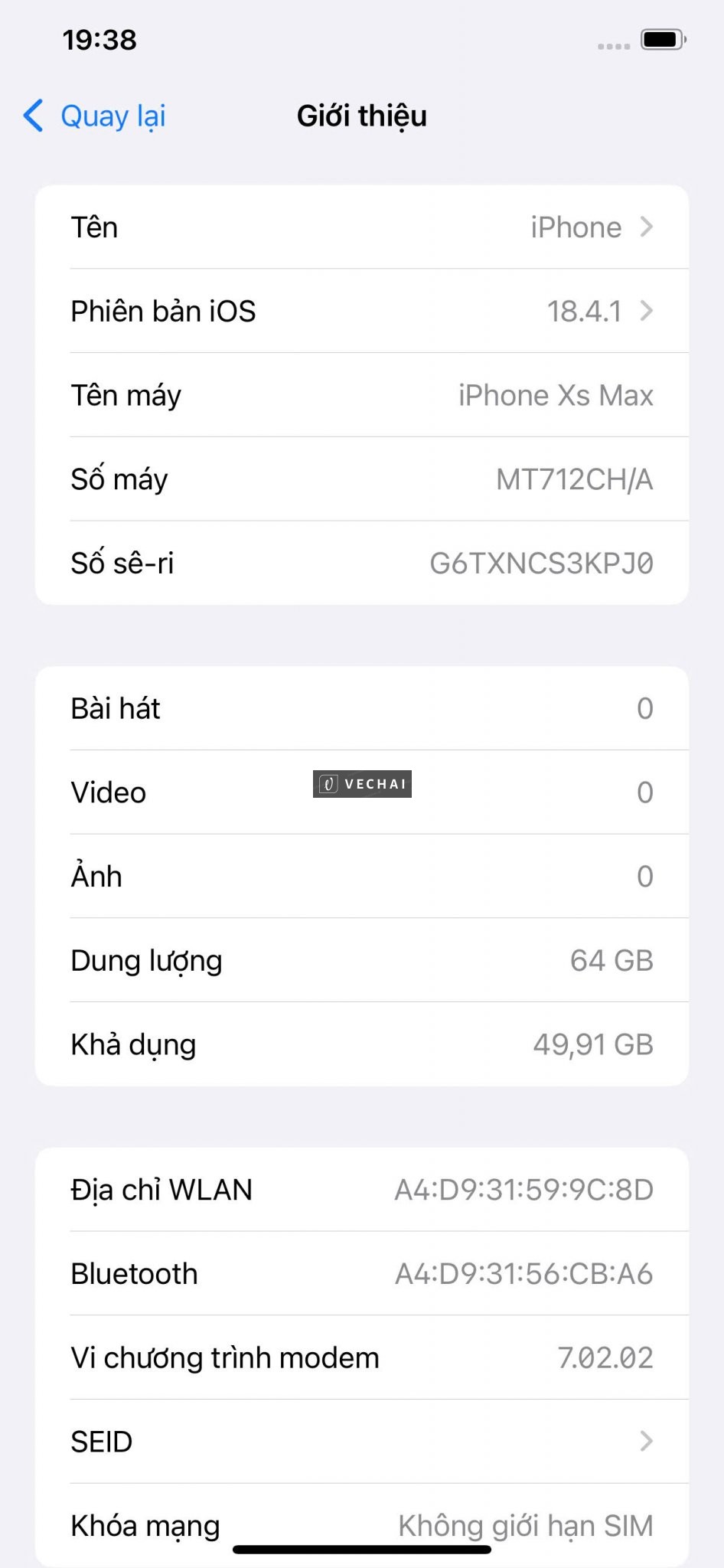 IPHONE XS MAX 64GB BẢN 2 SIM VẬT LÝ SIÊU TIỆN LỢI – bản 2 sim vật lý siêu tiện lợi – Pin 100% tha hồ