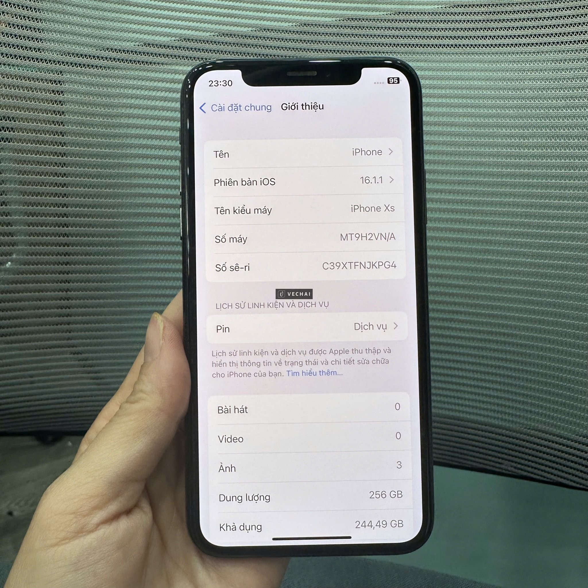 Iphone XS 256GB. Máy zin đẹp full các chức năng