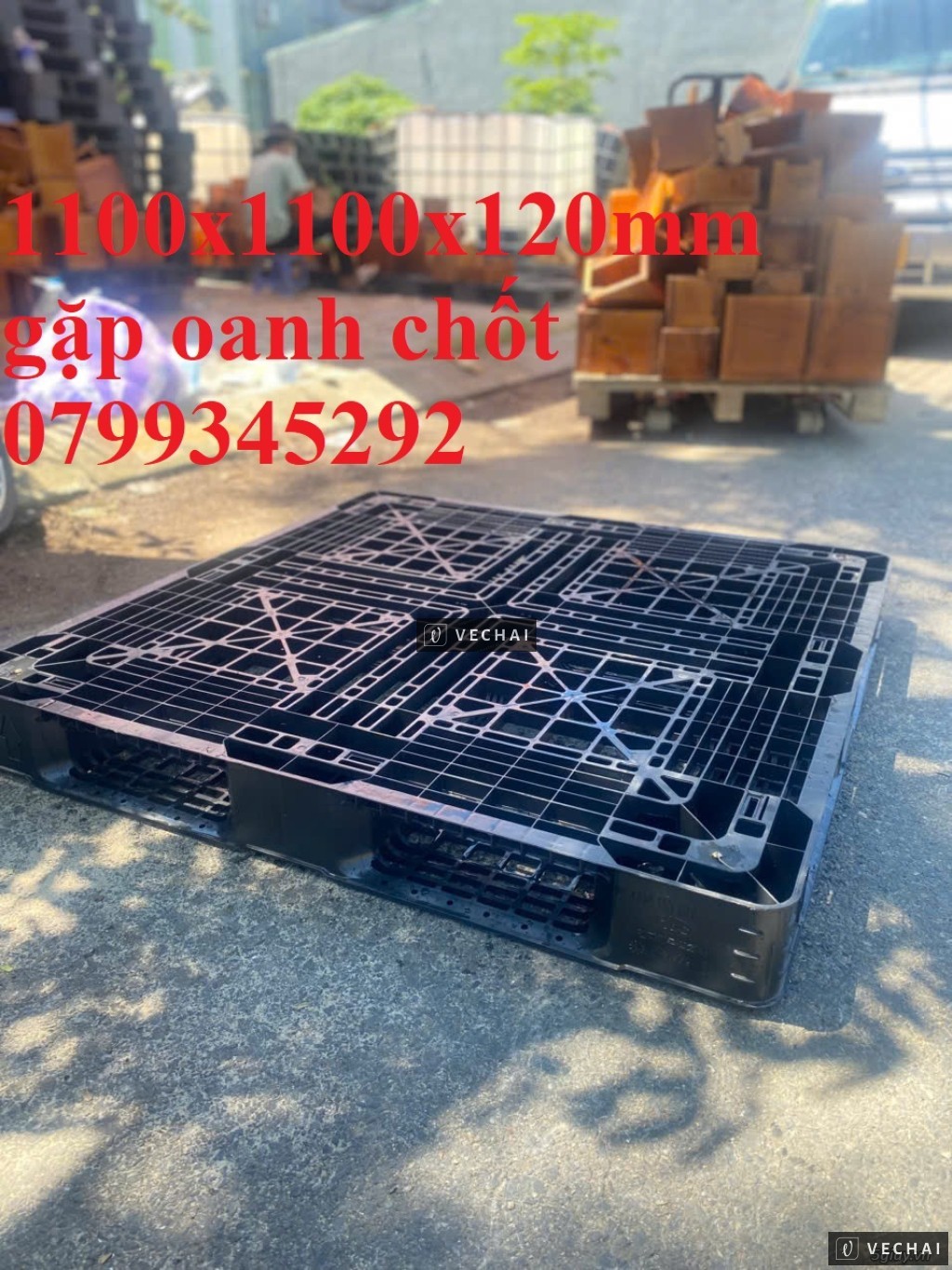 Thanh Lý Pallet Nhựa 1100x1100x120mm – SALE Giá Sập – Quảng Ngãi Quảng Nam – 0799345292