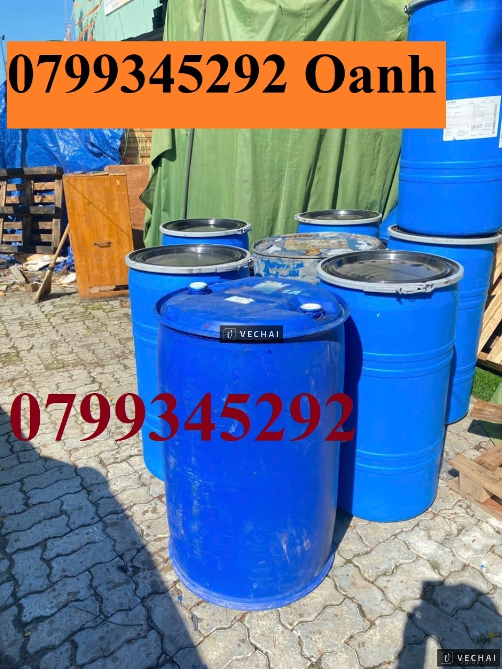 Thanh lý thùng phuy 220L 2 đai kín Đà Nẵng – Quảng Nam – 0799345292