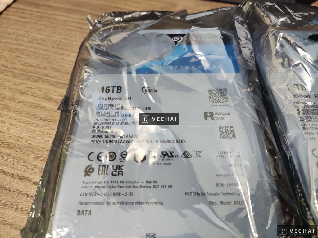 Thanh lý HDD Seagate Skyhawk AI 16Tb Model: ST16000VE002