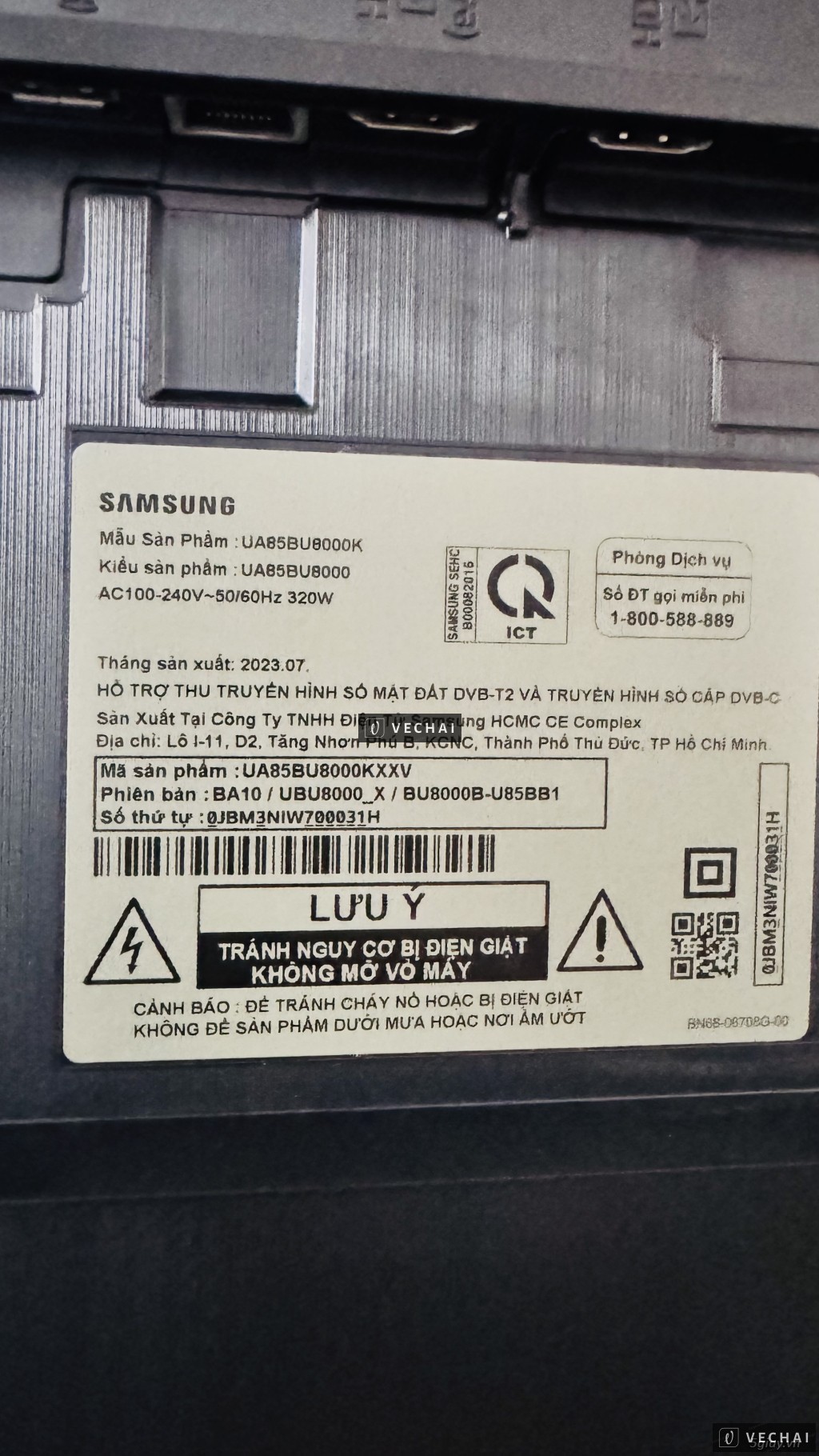 Đàn cần thanh lý 1 em Smart tivi Samsung 85inch like new