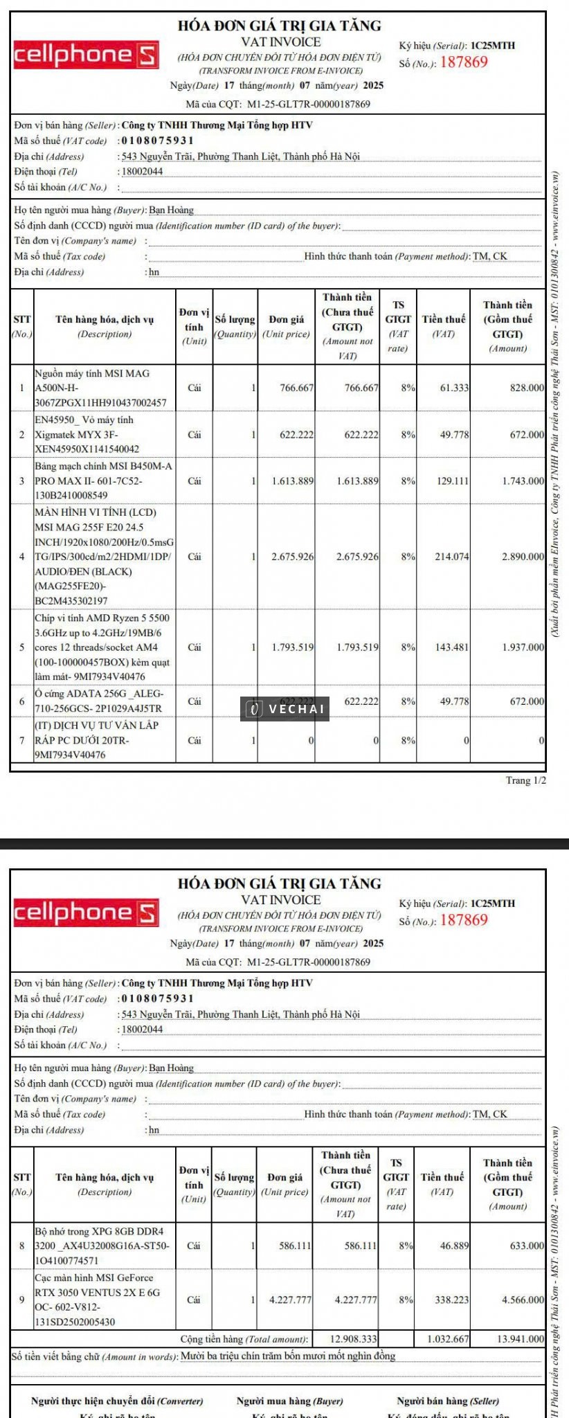 Thanh Lý Bộ Case Ryzen 5 5500 RTX 3050 Vừa mua cellphoens BH 3 năm