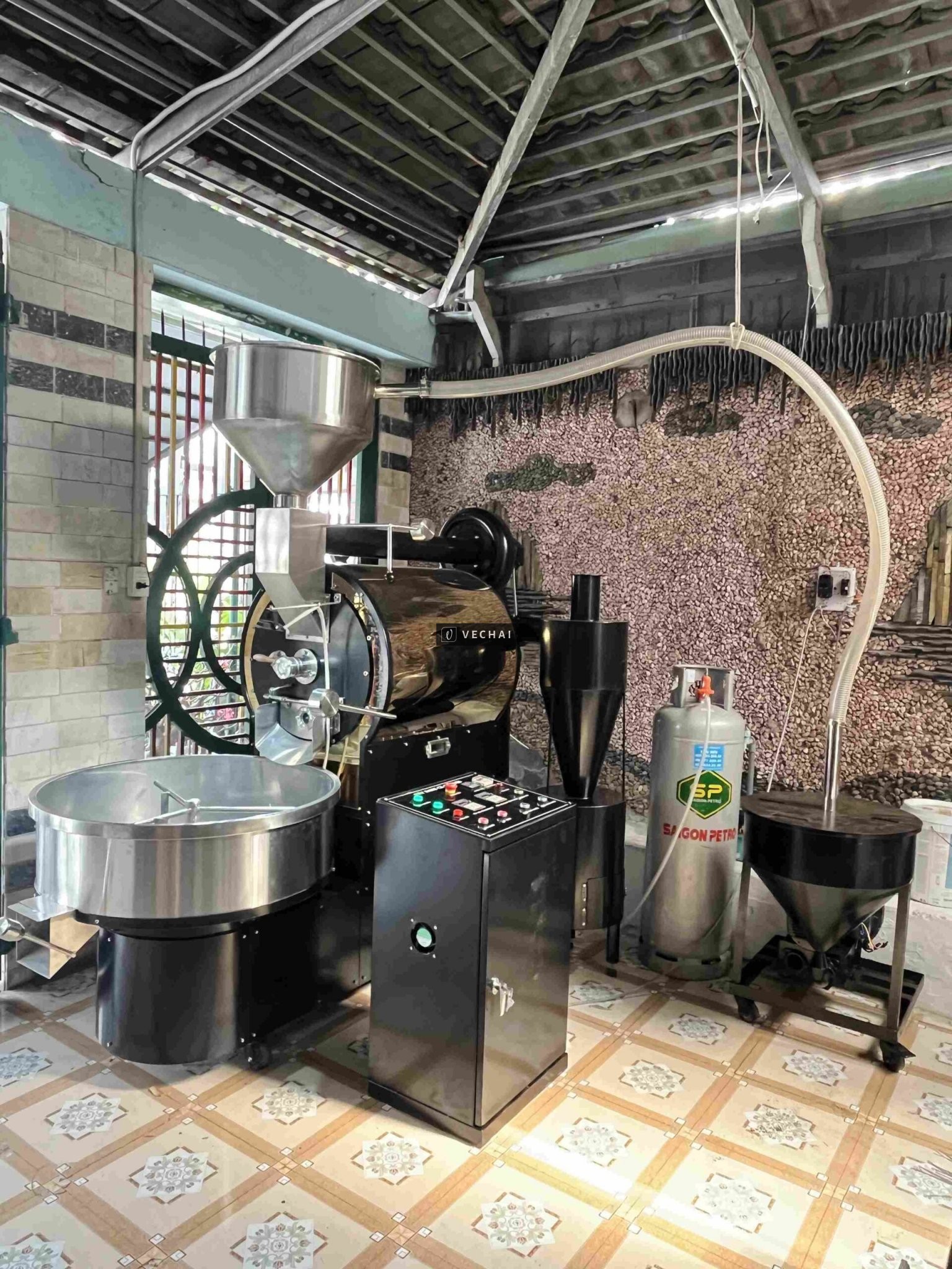 Máy rang cà phê 60kg Mon Roaster