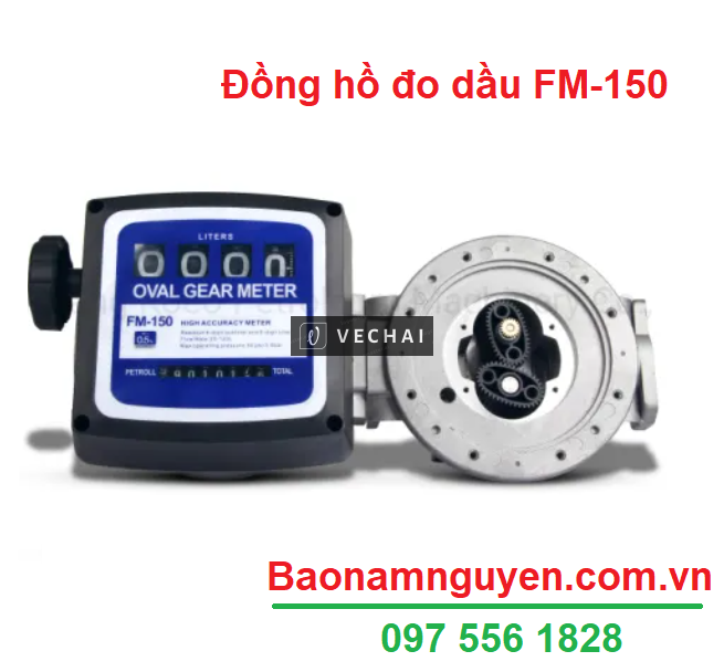 ĐỒNG HỒ ĐO DẦU FM-150 OVAL
