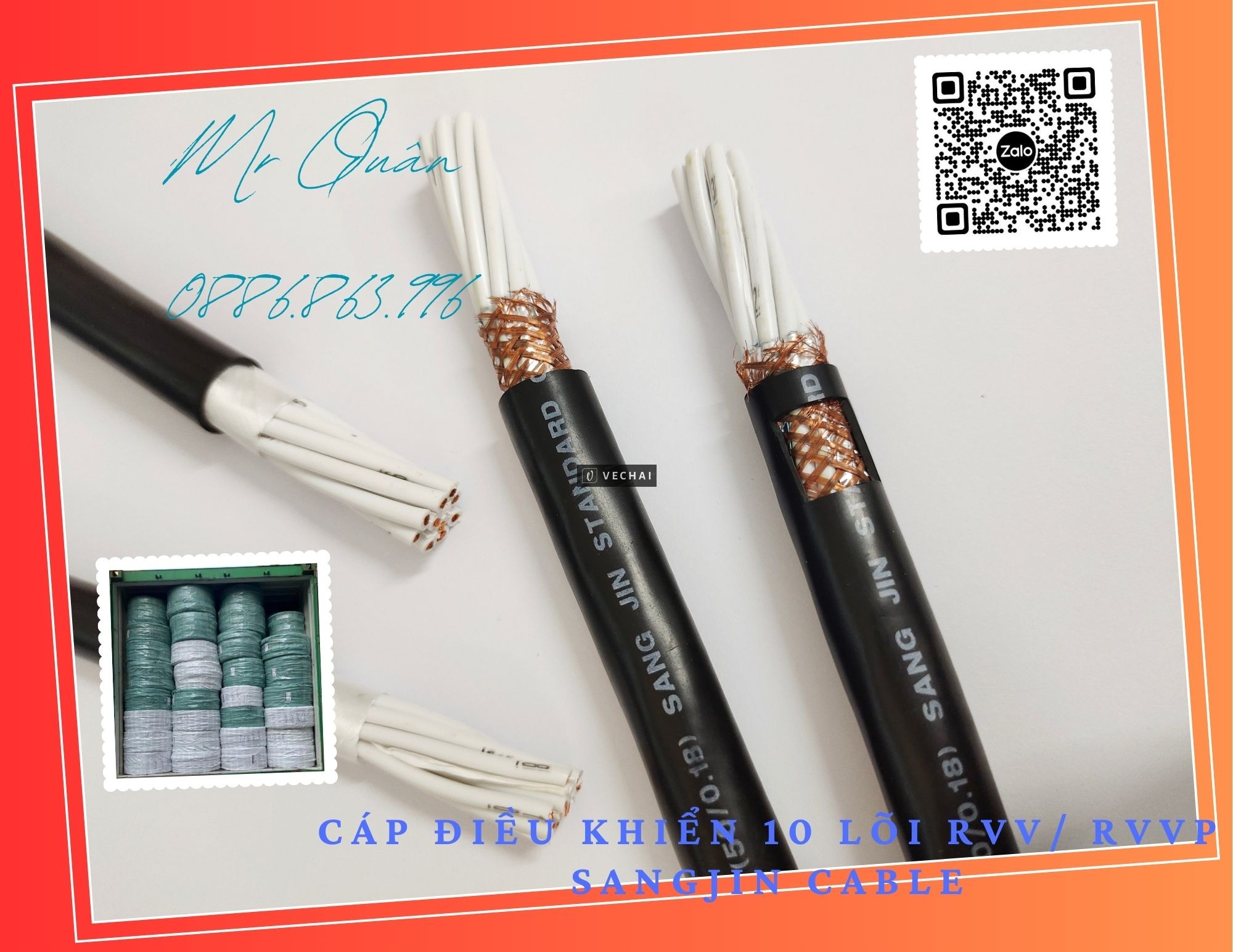 HCM: Tổng kho phân phối cáp điều khiển Sangjin chính hãng