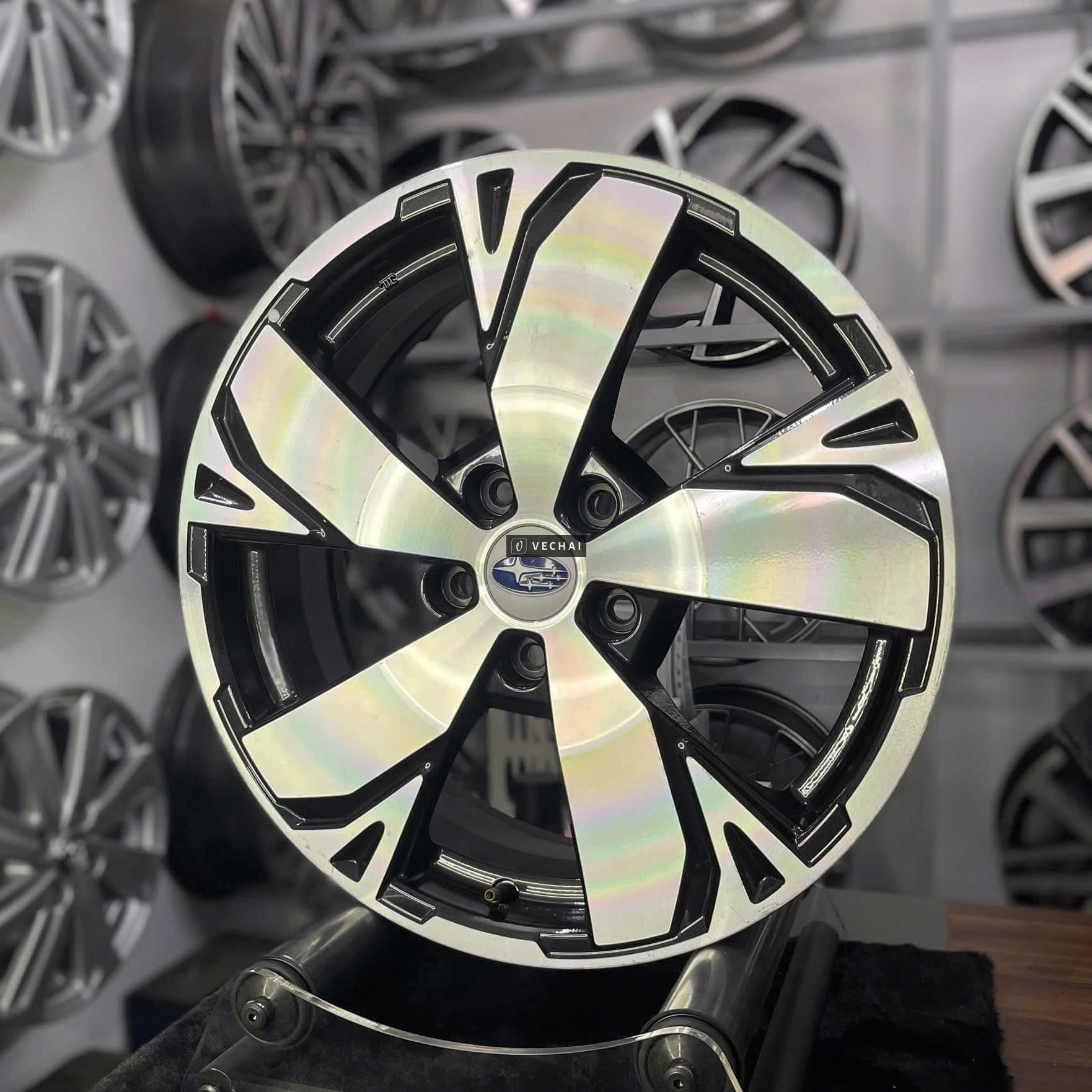 bộ mâm zin subaru forester 18 inch theo xe đẹp ken