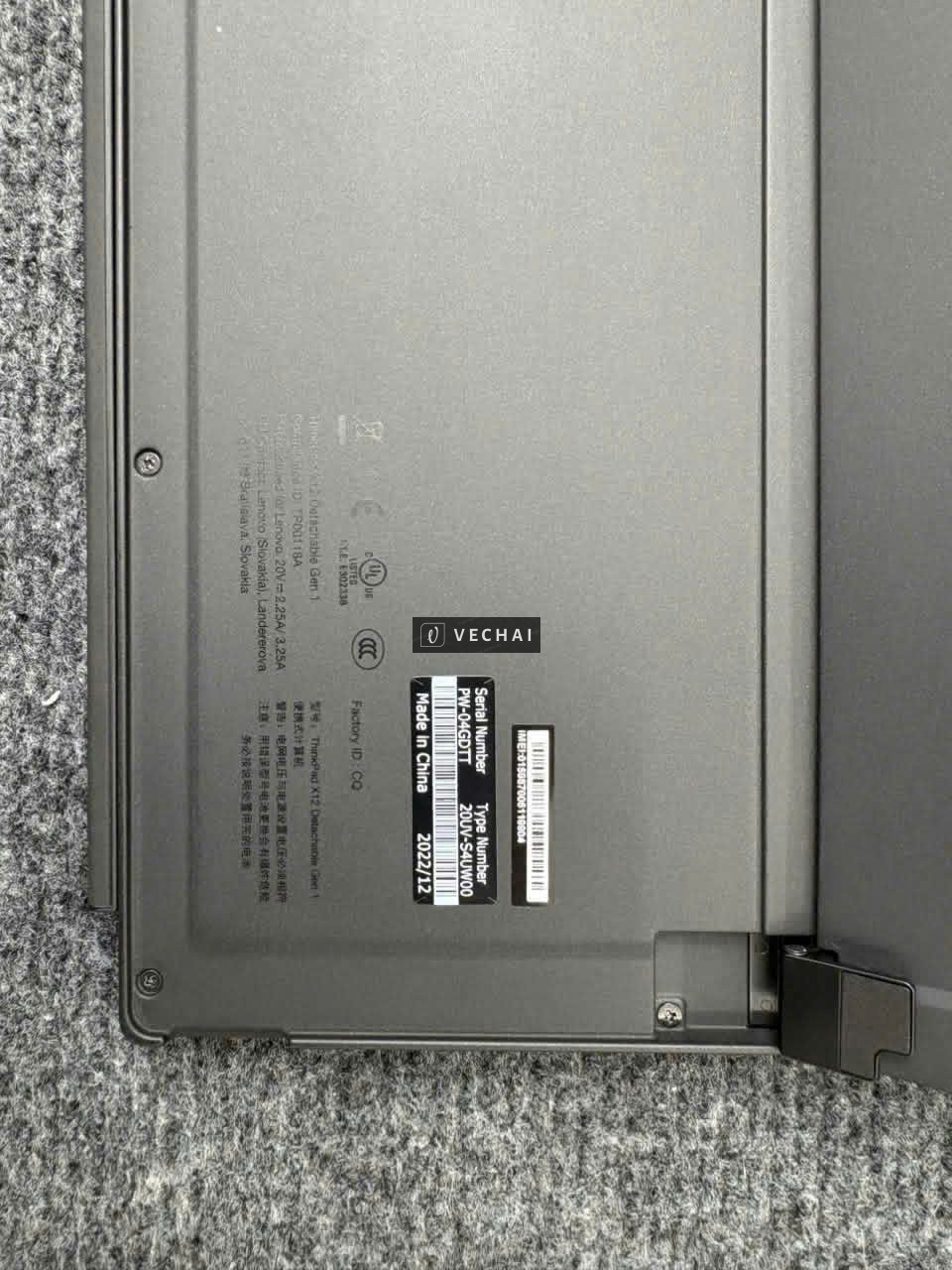 Thinkpad X12 Detachable G1 ( kèm KEY)   i5 1140G7/ 16G/ 256 nvme/ FHD touch/ cam IR led vân