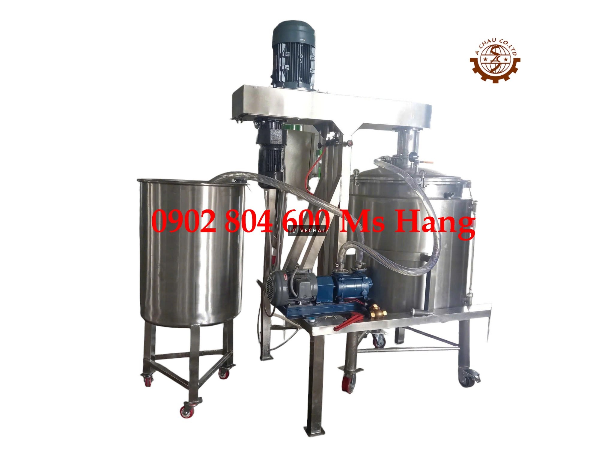 Máy nhũ hóa chân không kết hợp gia nhiệt 200 lít