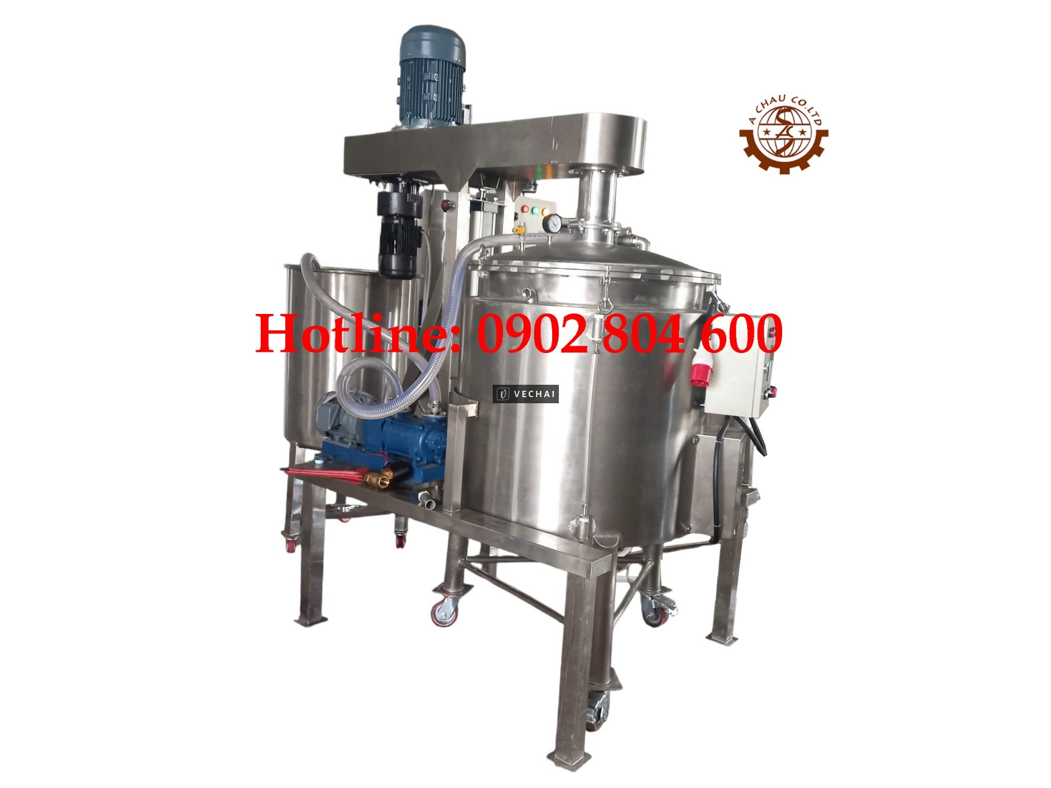 Máy nhũ hóa chân không kết hợp gia nhiệt 200 lít