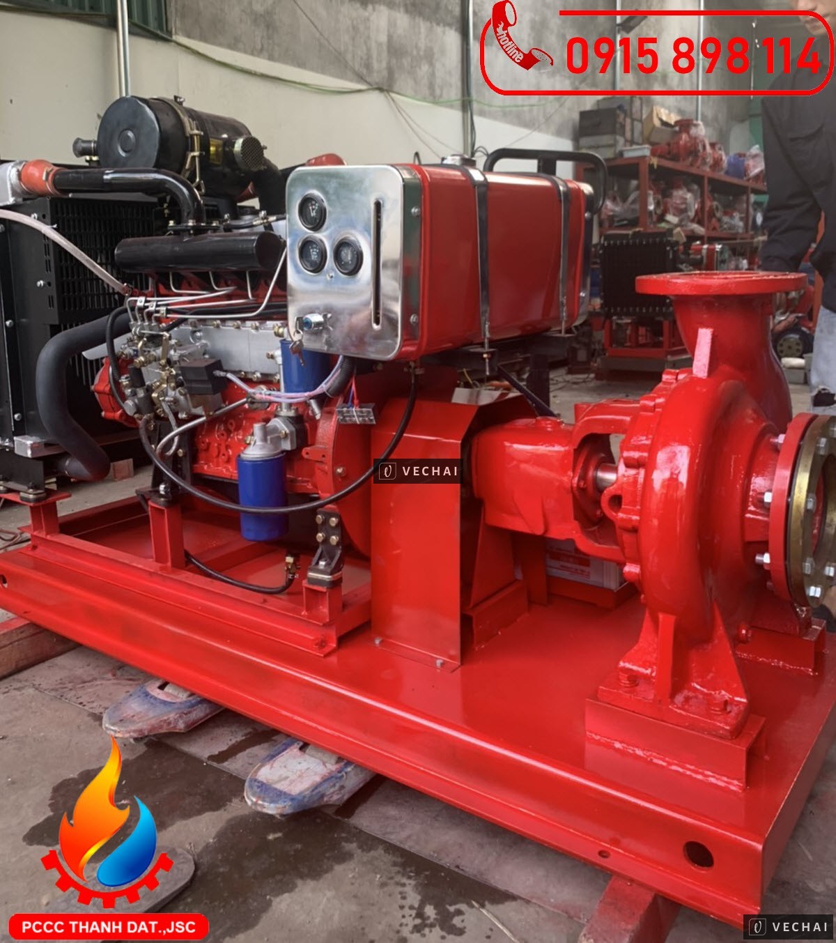 Báo giá máy bơm chữa cháy diesel 125HP