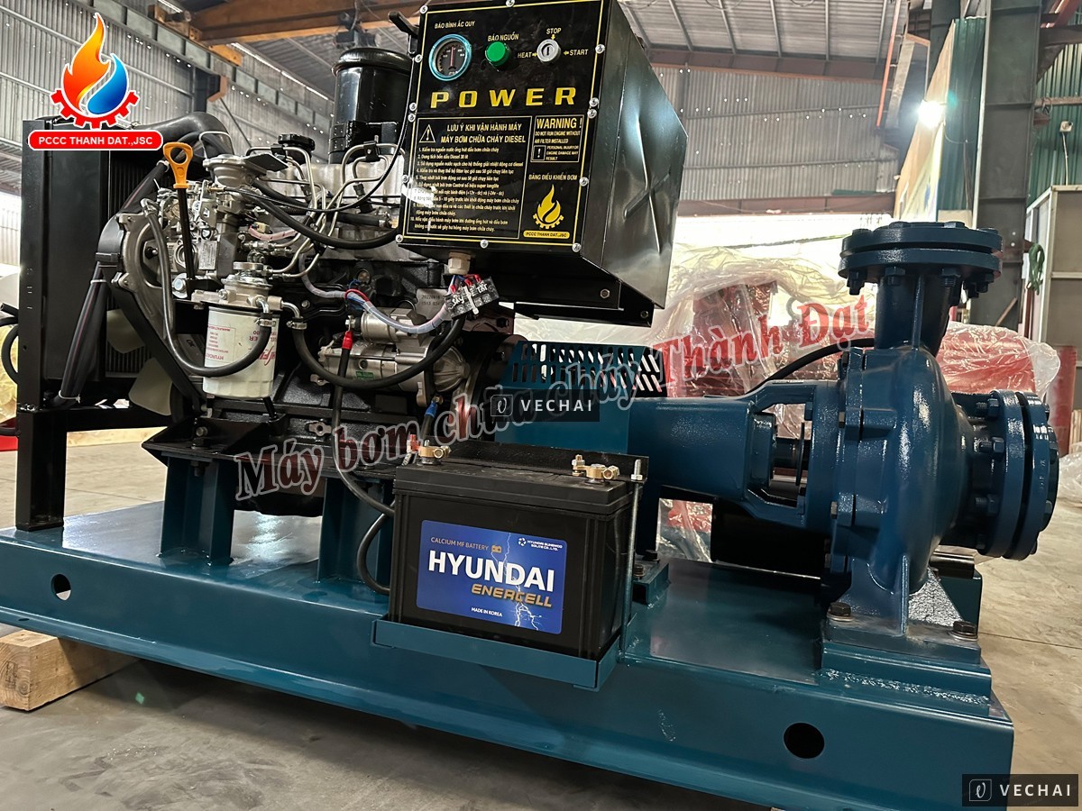 Báo giá máy bơm chữa cháy diesel 75HP 55KW