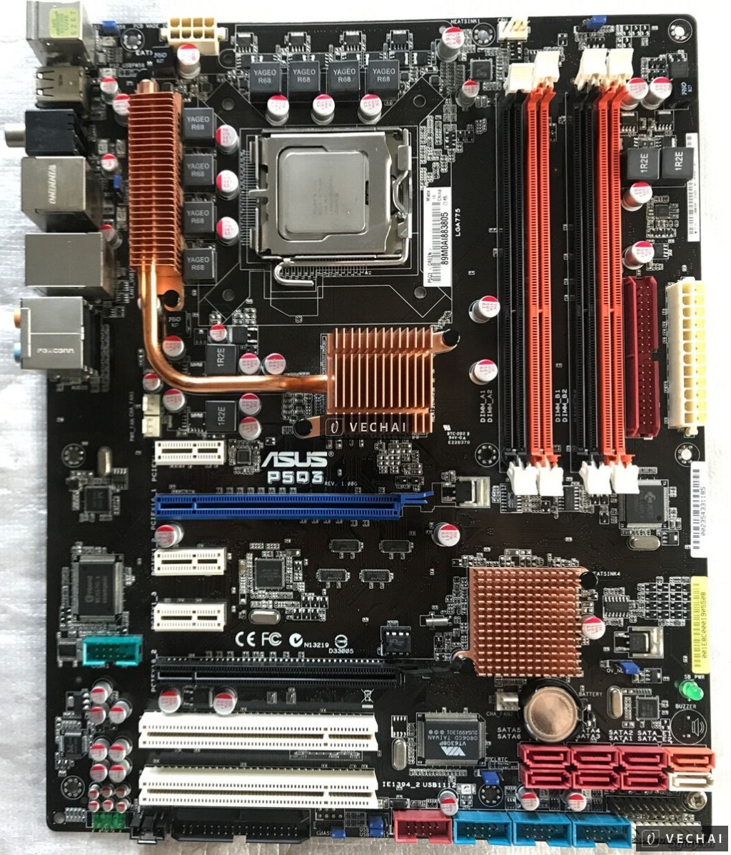 Xác main asus P45 ram 3