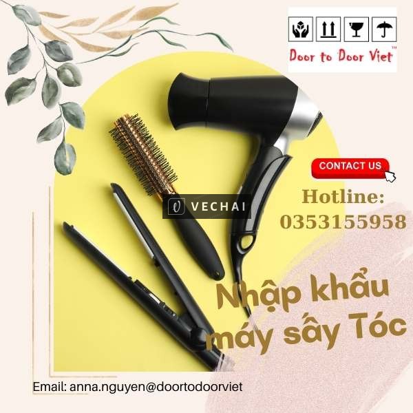 Cước vận chuyển và chính sách nhập khẩu máy sấy tóc như nào?
