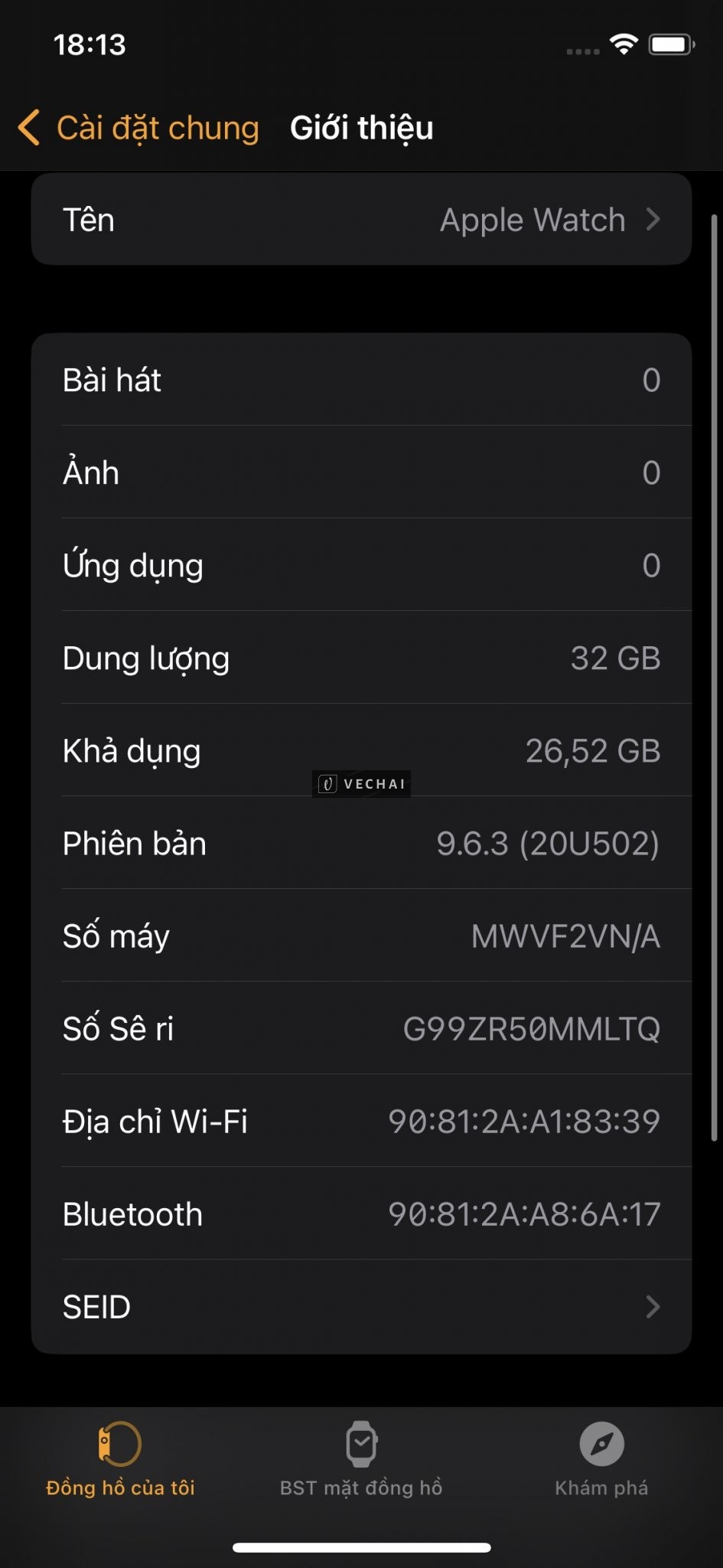 APPLE WATCH SERI 5 44MM THA HỒ SỬ DỤNG GIÁ HỢP LÝ – Bản chính hãng VNA luôn  – Pin trâu bò 98% quá k