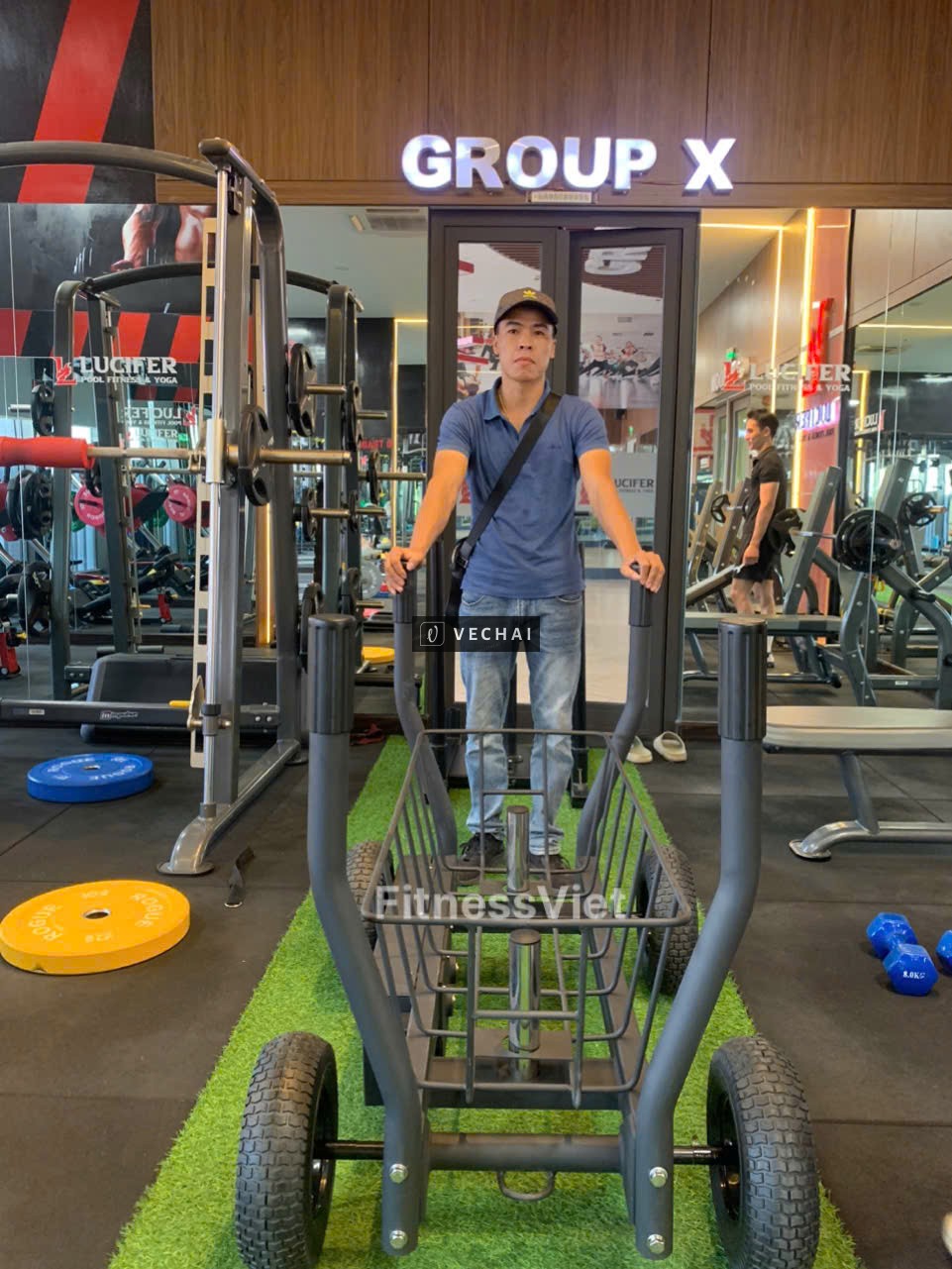 XE ĐẨY THỂ LỰC TẬP GYM ( có điều chỉnh kháng lực )