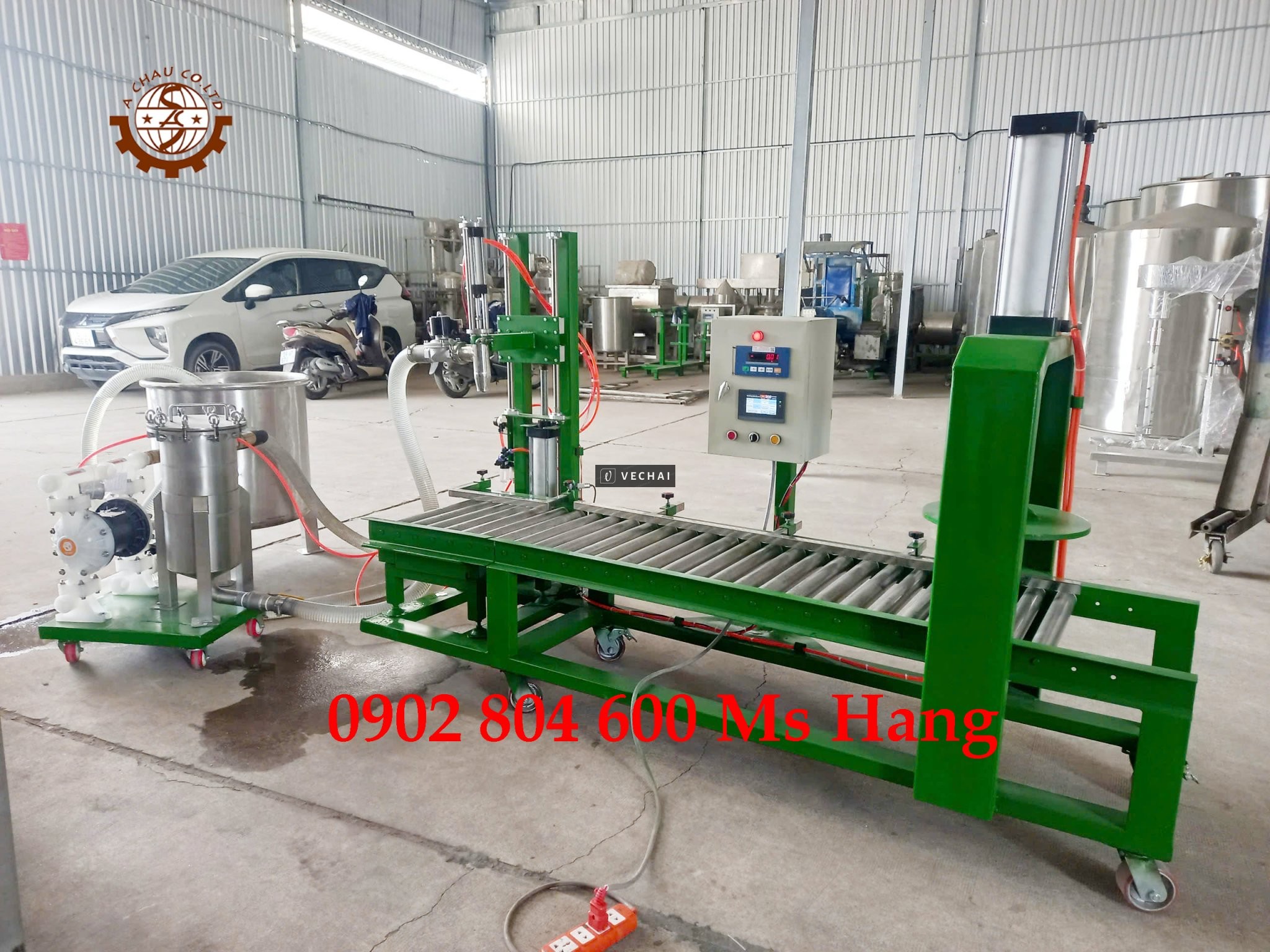 Máy chiết rót sơn và đóng nắp