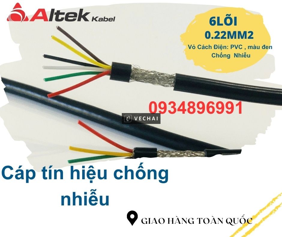 Cáp tín hiệu chống nhiễu 6x 0.22mm²- Altek Kabel Hà Nội, Đà Nẵng, Hồ Chí Minh