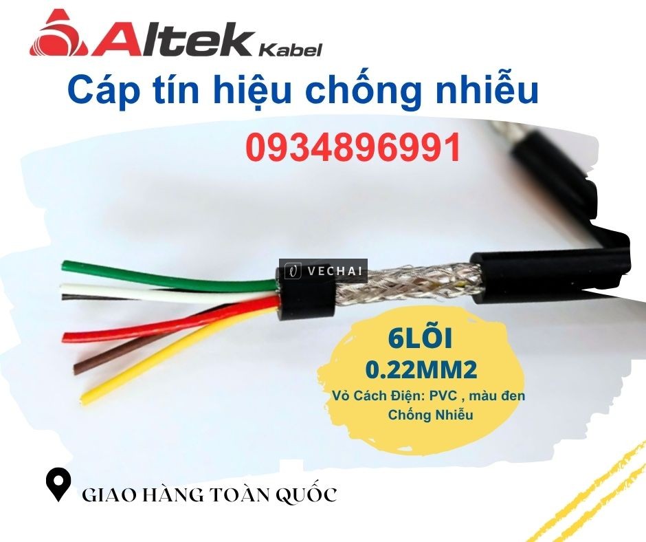Cáp tín hiệu chống nhiễu 6x 0.22mm²- Altek Kabel Hà Nội, Đà Nẵng, Hồ Chí Minh