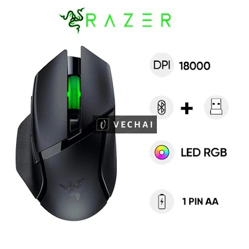 Chuột gaming không dây Razer Basilisk V3 X HyperSpeed