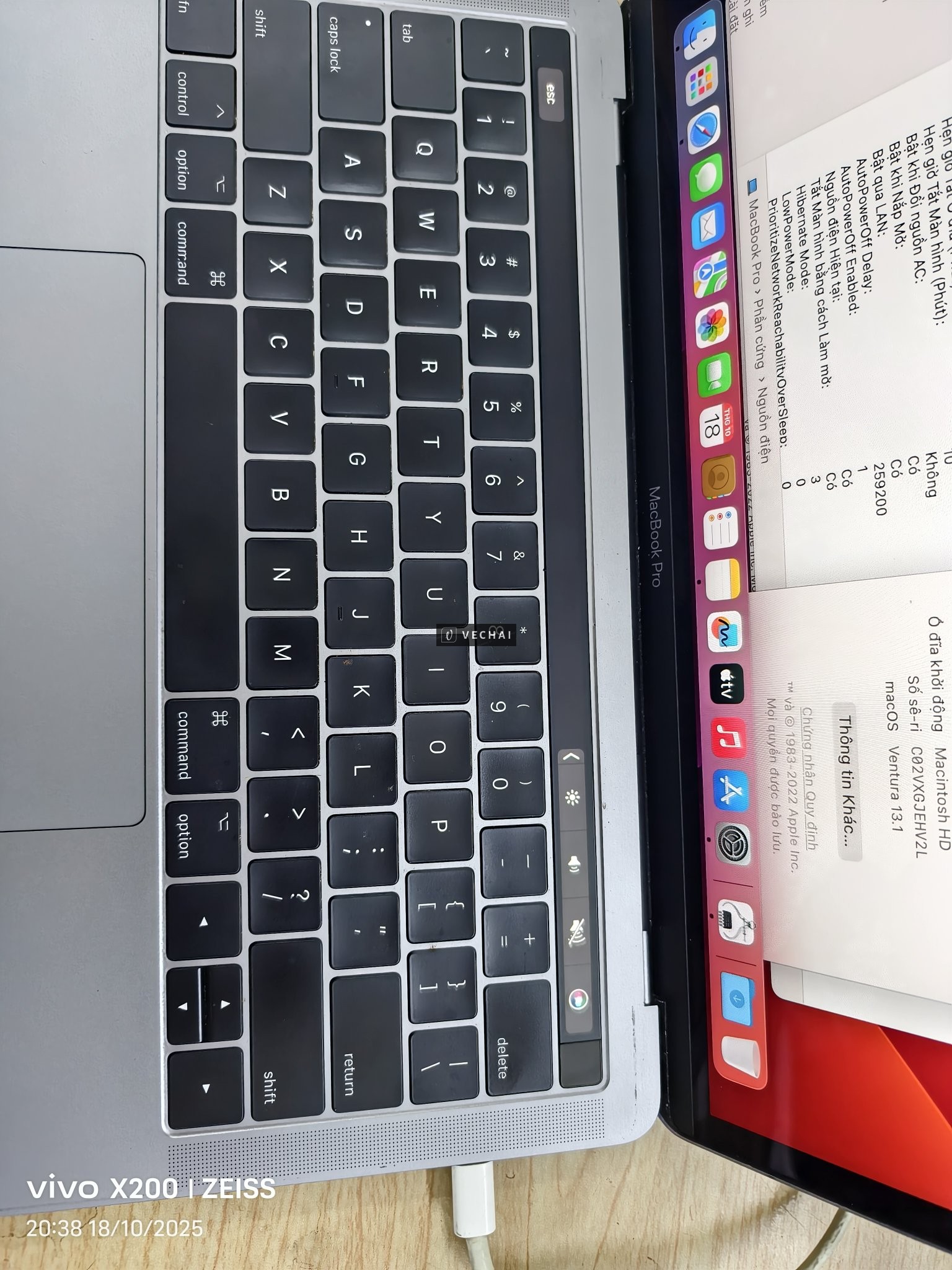 macbook pro 2017 test oke , bản touch bar 4 cổng typc kèm sạc