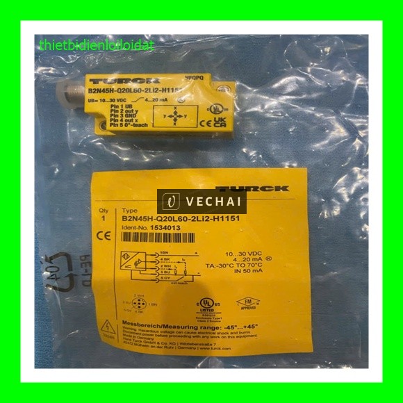 Cảm Biến Từ Turck B2N45H-Q20L60-2Li2-H1151