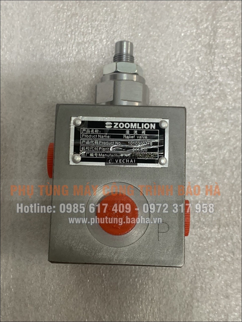 Van hỗ trợ thủy lực Zoomlion – Sức mạnh ổn định cho hệ thống cẩu