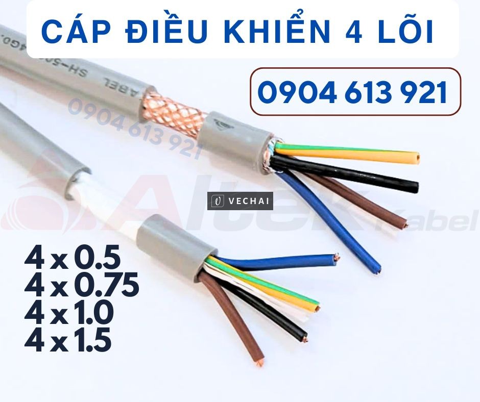 Cáp điện điều khiển 4 lõi 4×0.75mm Altek Kabel