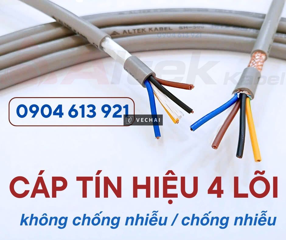 Cáp điện điều khiển 4 lõi 4×0.75mm Altek Kabel