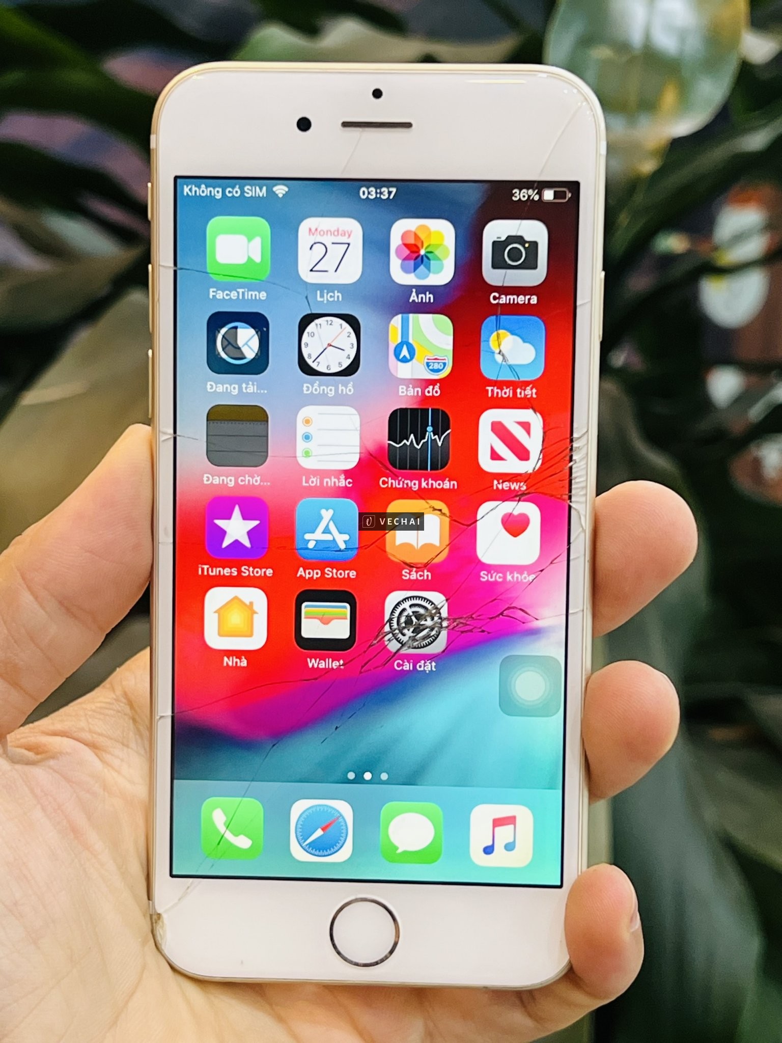 Iphone 6 16g quôc Tế Gold –  Máy Bản quốc tế cắm sim là sử dụng – Máy tính nứt, MTV hiển thị viền hơ