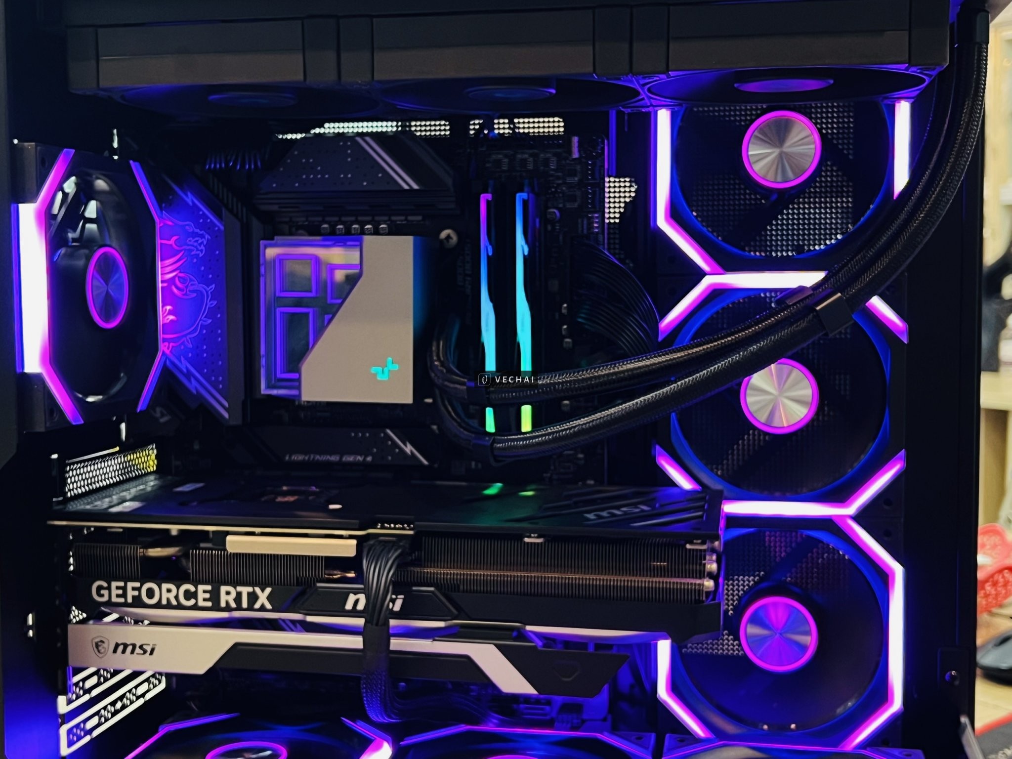 E pass Lại Case Chip intel Core i5-13600K Ram 32G SSD 1Tb + 1Tb HDD VGA RTX 4070Ti Supper BH An Phát