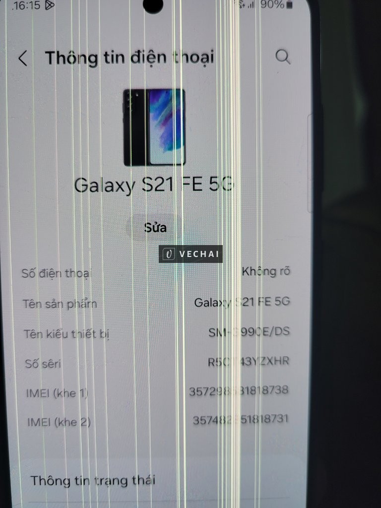 Bán s21 fe chính hãng sọc màn