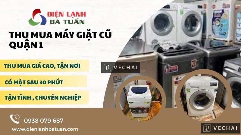 Mua xác máy giặt cũ tại nhà quận 1