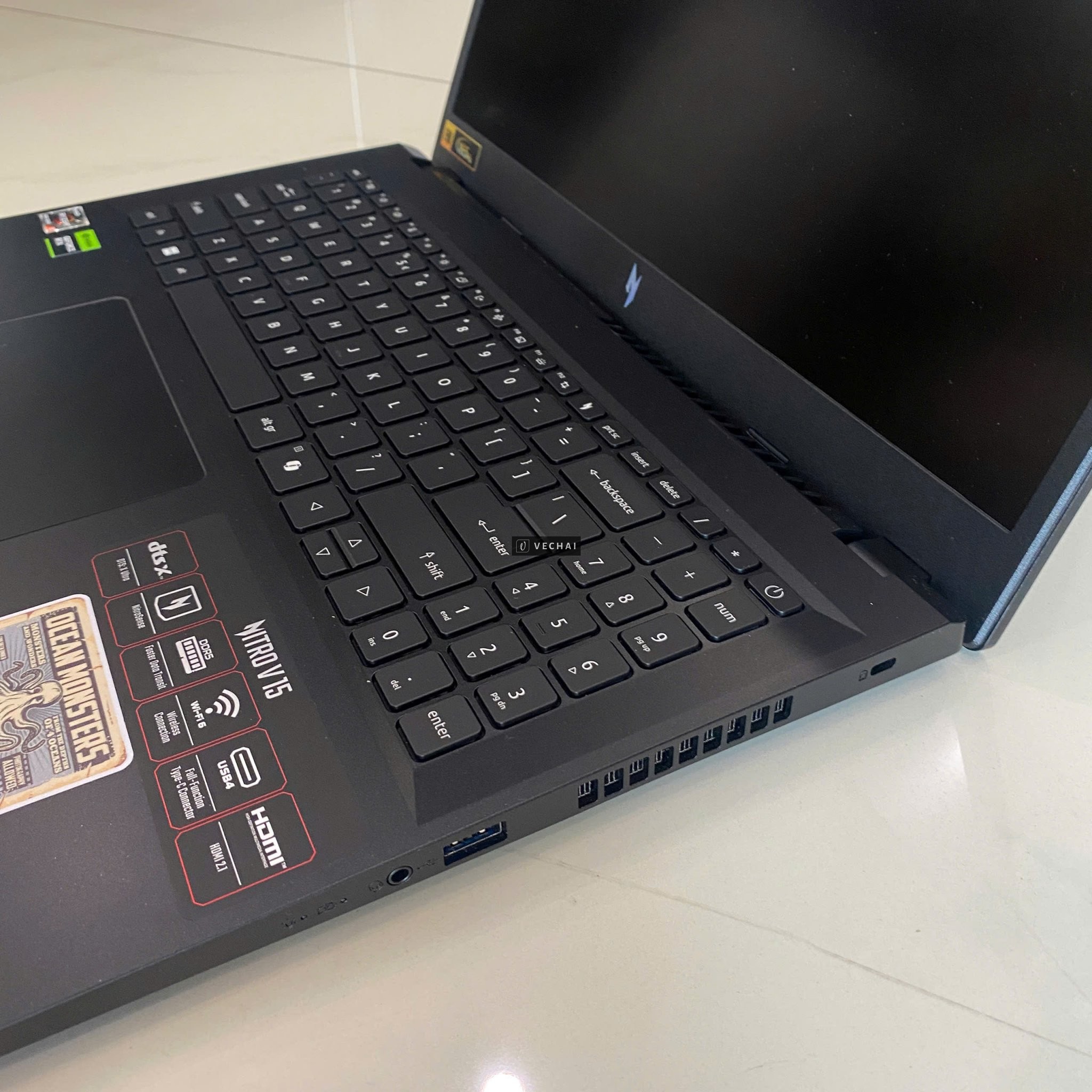 Acer Nitro V 15 ANV15 41 R1JY R5 6600H/16GB/512GB/6GB RTX3050/15.6"F/165Hz/Đen